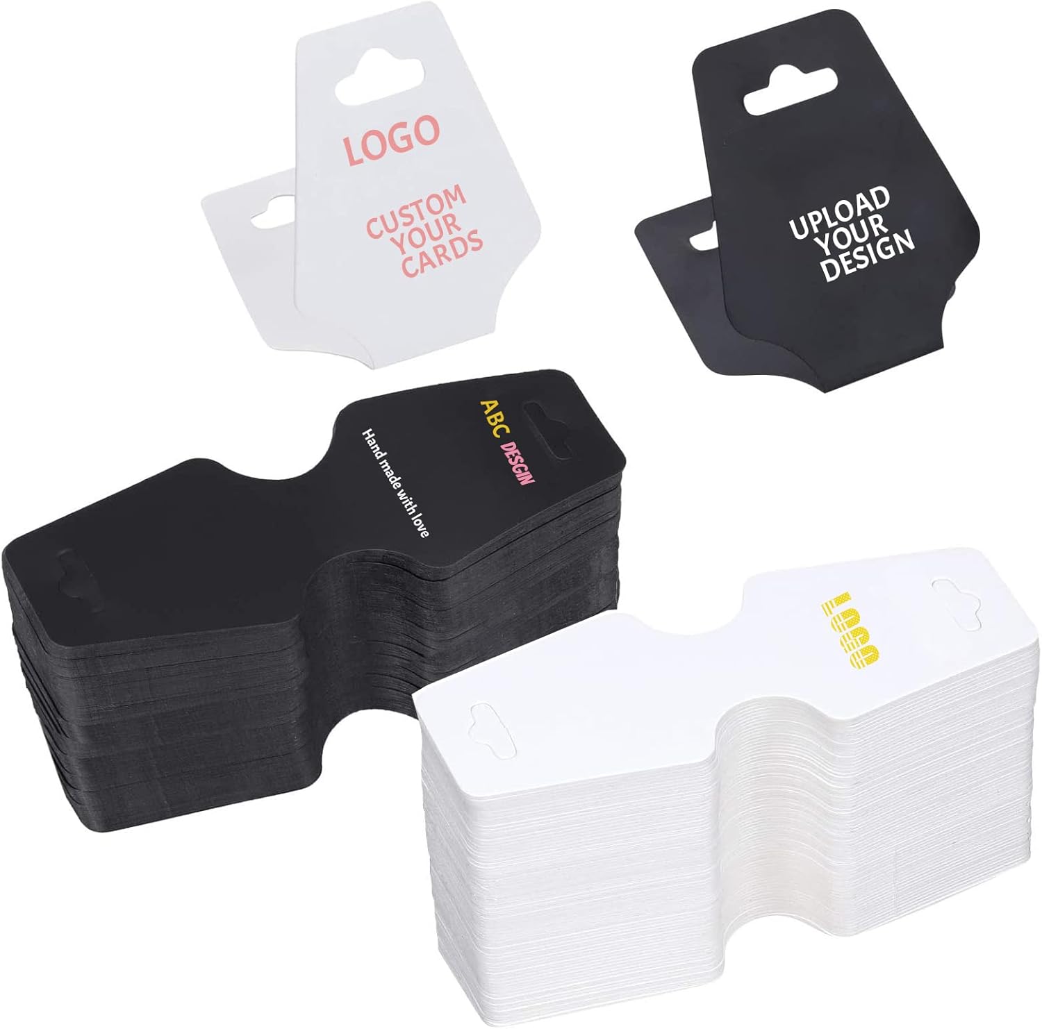 Tarjetas de exhibición de pulsera de encargo Collar Llavero Titular de la tarjeta de joyería Etiquetas colgantes-Tarjeta de visualización de joyería