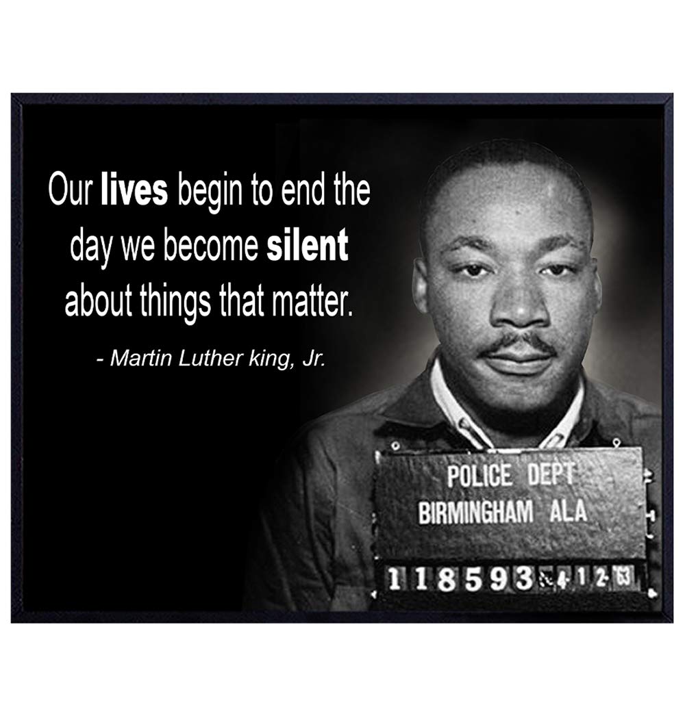 Martin Luther King Jr. Mugshot Wall Art Print – Ready to Frame Photo (8X10) – Home Decor – Makes a Great Gift for Bedrooms, Kitchens, Home Office