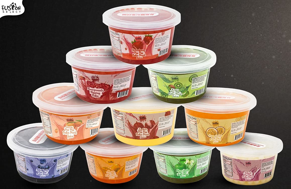 Fusion Select – Perlas boba explosiva para aderezar té frutal