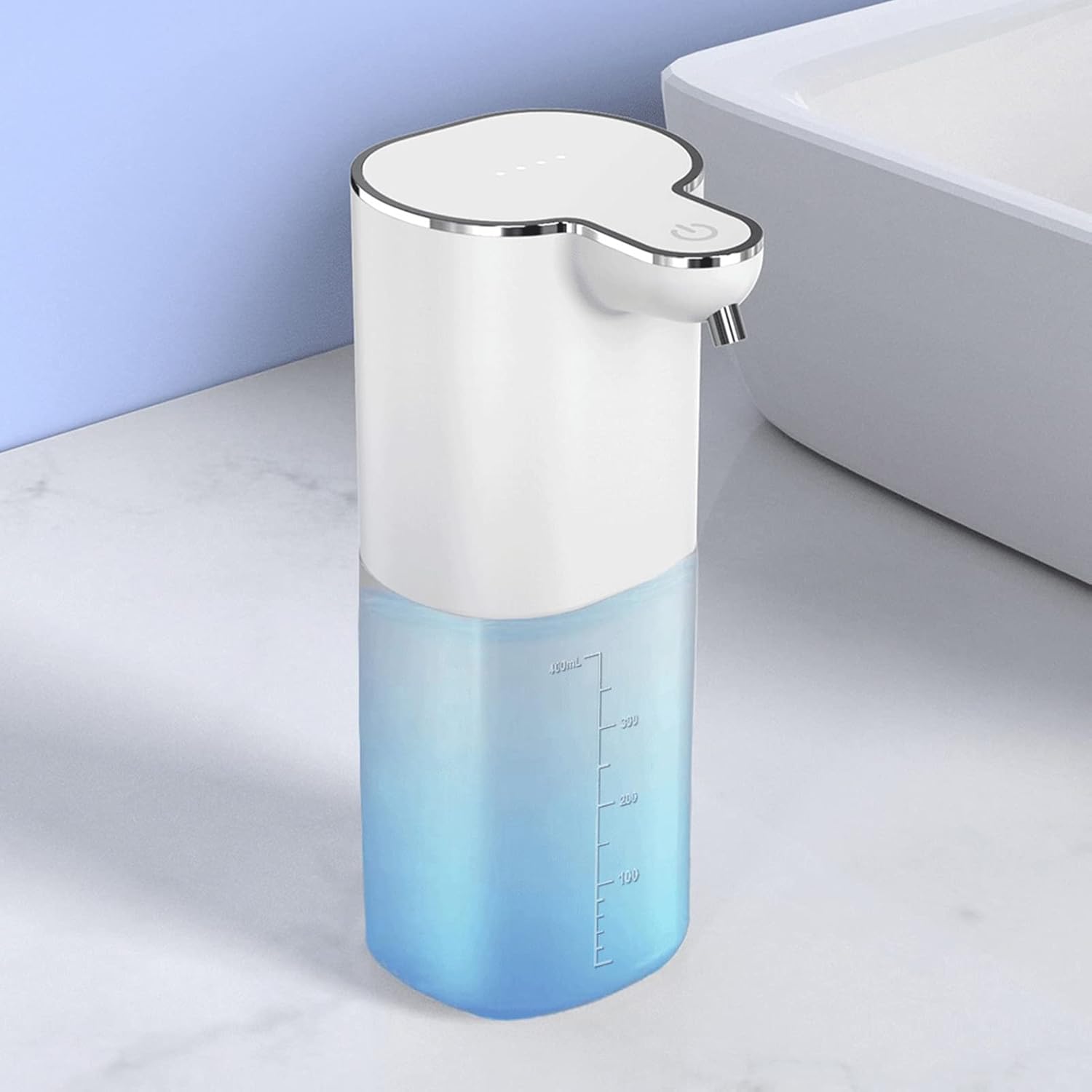 ZTGD Dispensador automático de jabón líquido, dispensador de jabón de 13.5 oz13.5 fl oz, dispensador de jabón con sensor infrarrojo, dispensador