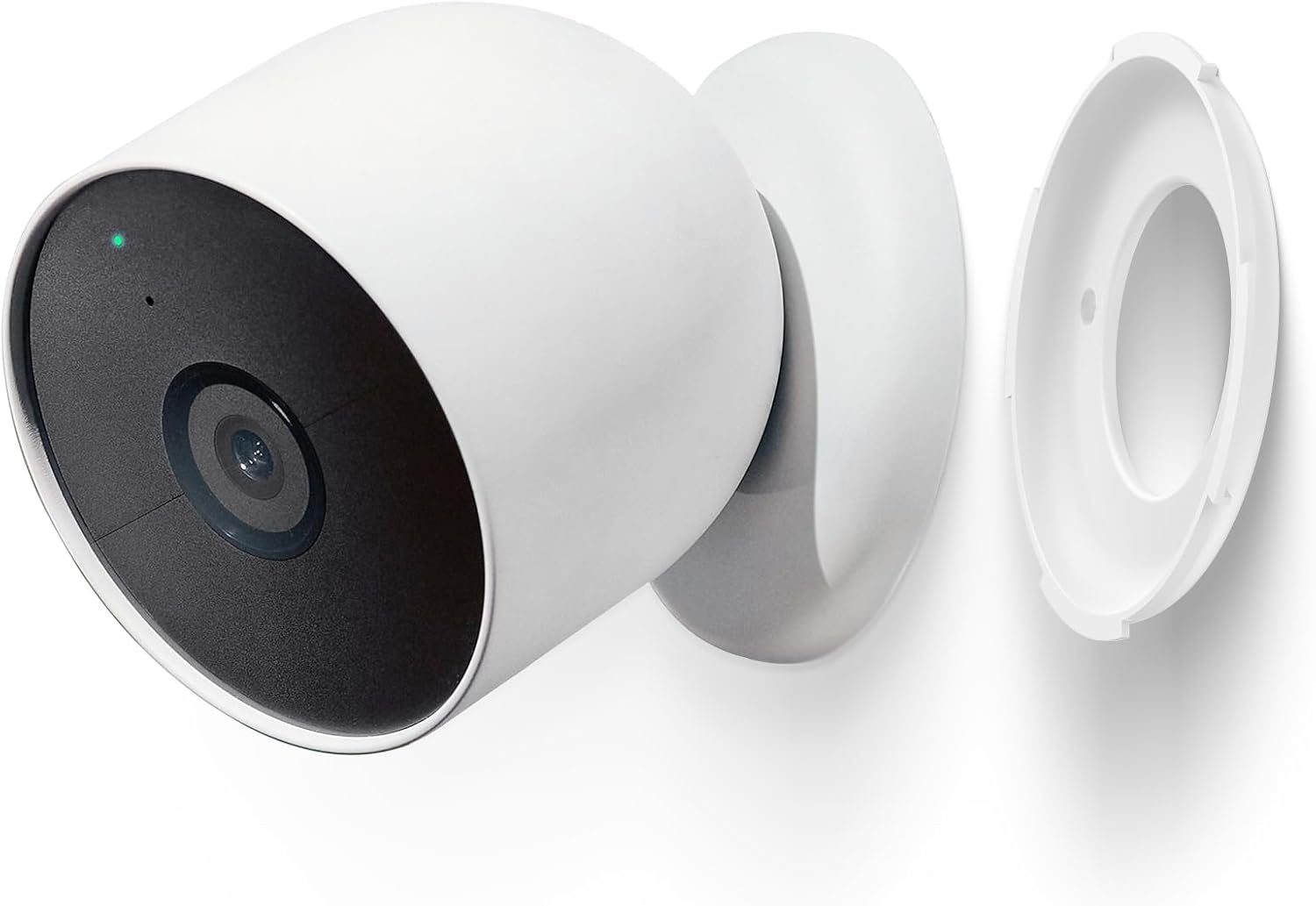 Placa de montaje en pared para batería Google Nest Cam (exterior o interior), pieza de repuesto para collar de bloqueoanclajes de pared compatibles