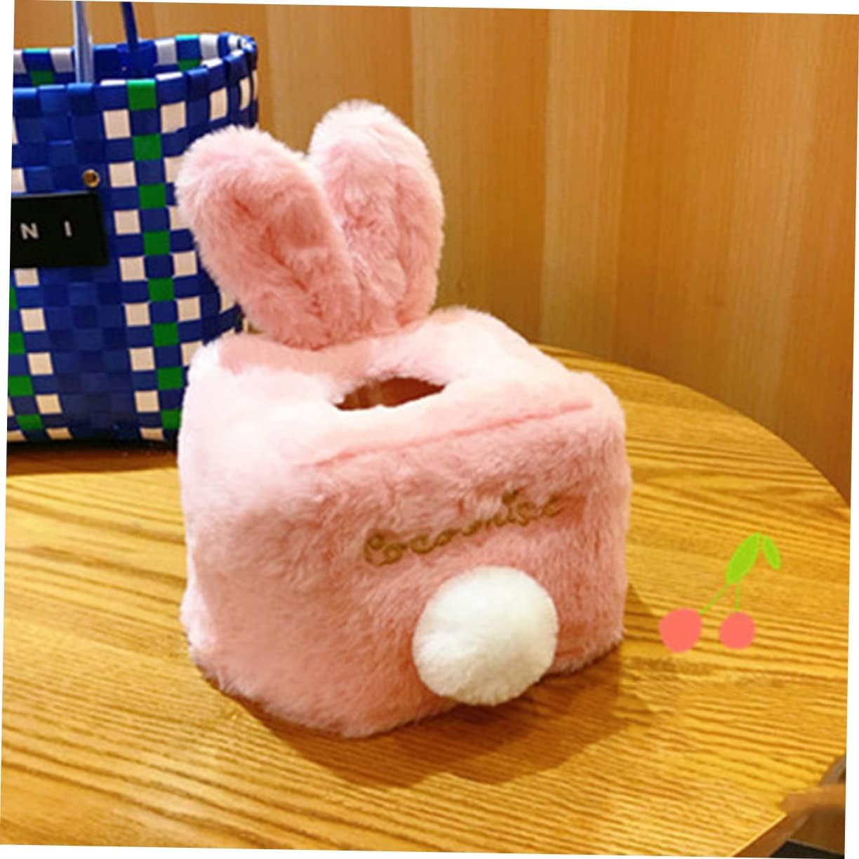 Cabilock Caja para decoración del hogar, soporte para pañuelos de automóvil, soporte de felpa, accesorios para dormitorio, soporte de papel