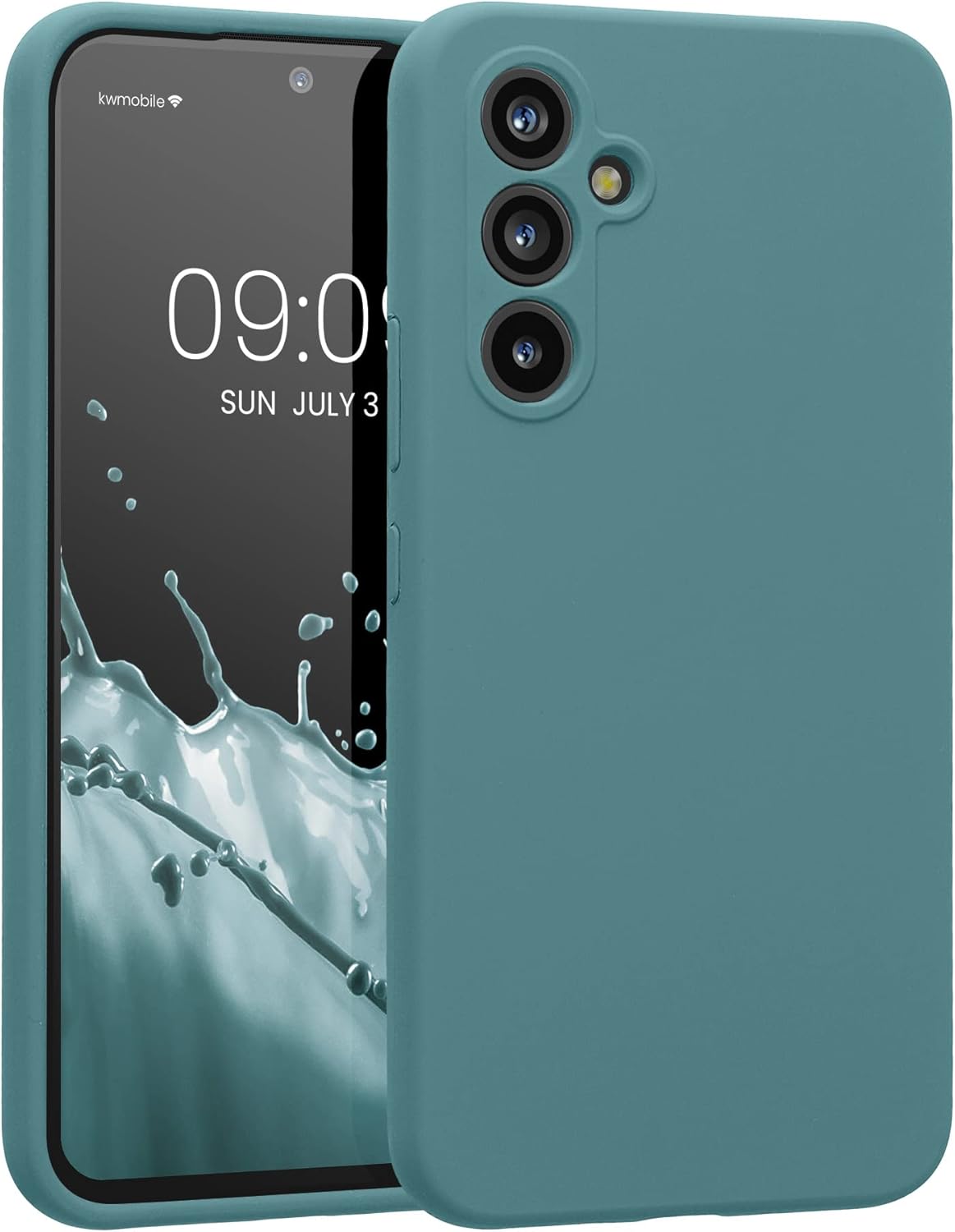 kwmobile Funda compatible con Samsung Galaxy A54 5G – Funda delgada de silicona TPU para teléfono – Acabado suave al tacto – Piedra antigua