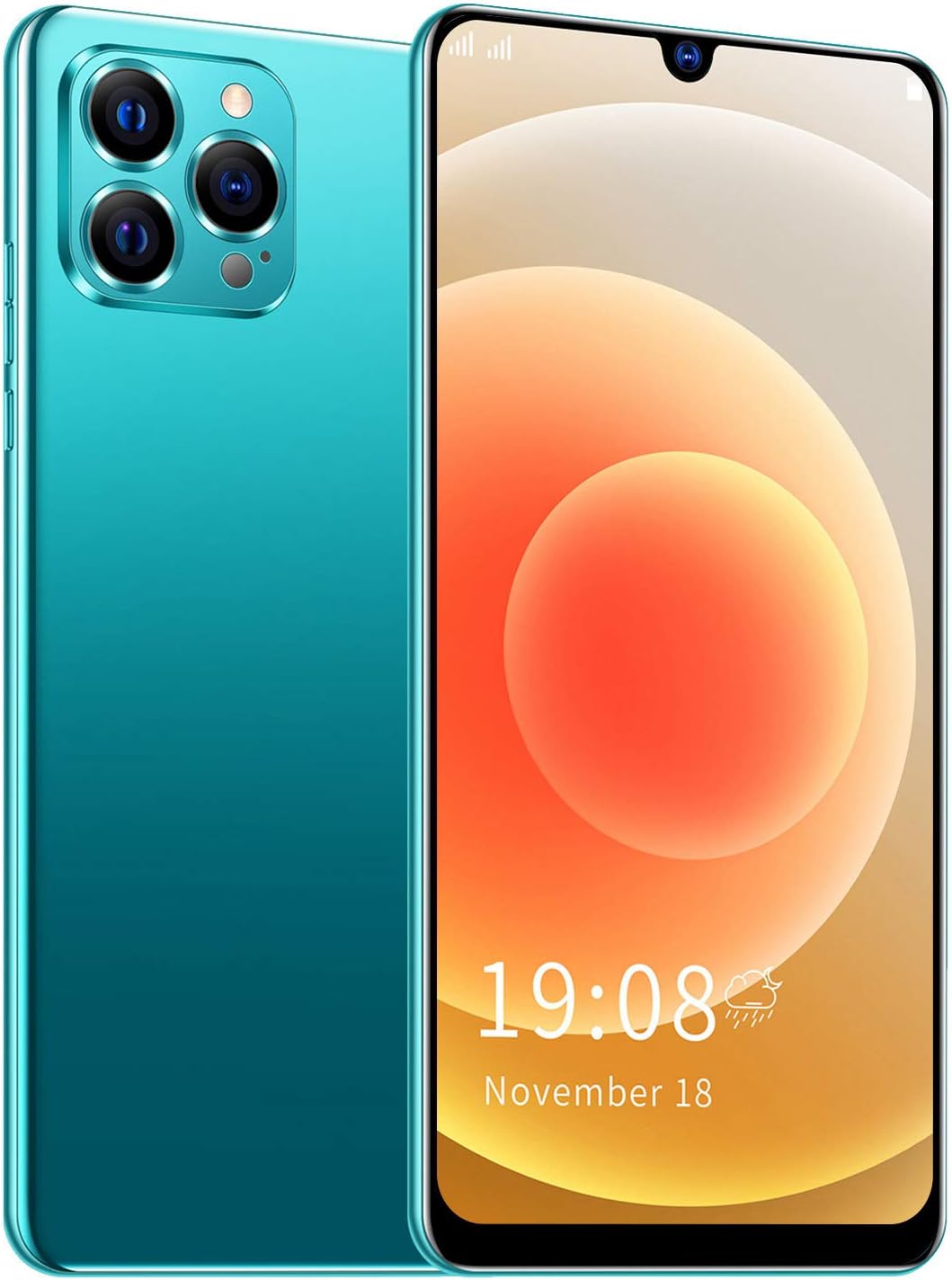 ciciglow Teléfono inteligente, 1+8GB Dual Card Dual Standby Smartphones, batería de iones de litio recargable de 2100 mAh incorporada compatible con