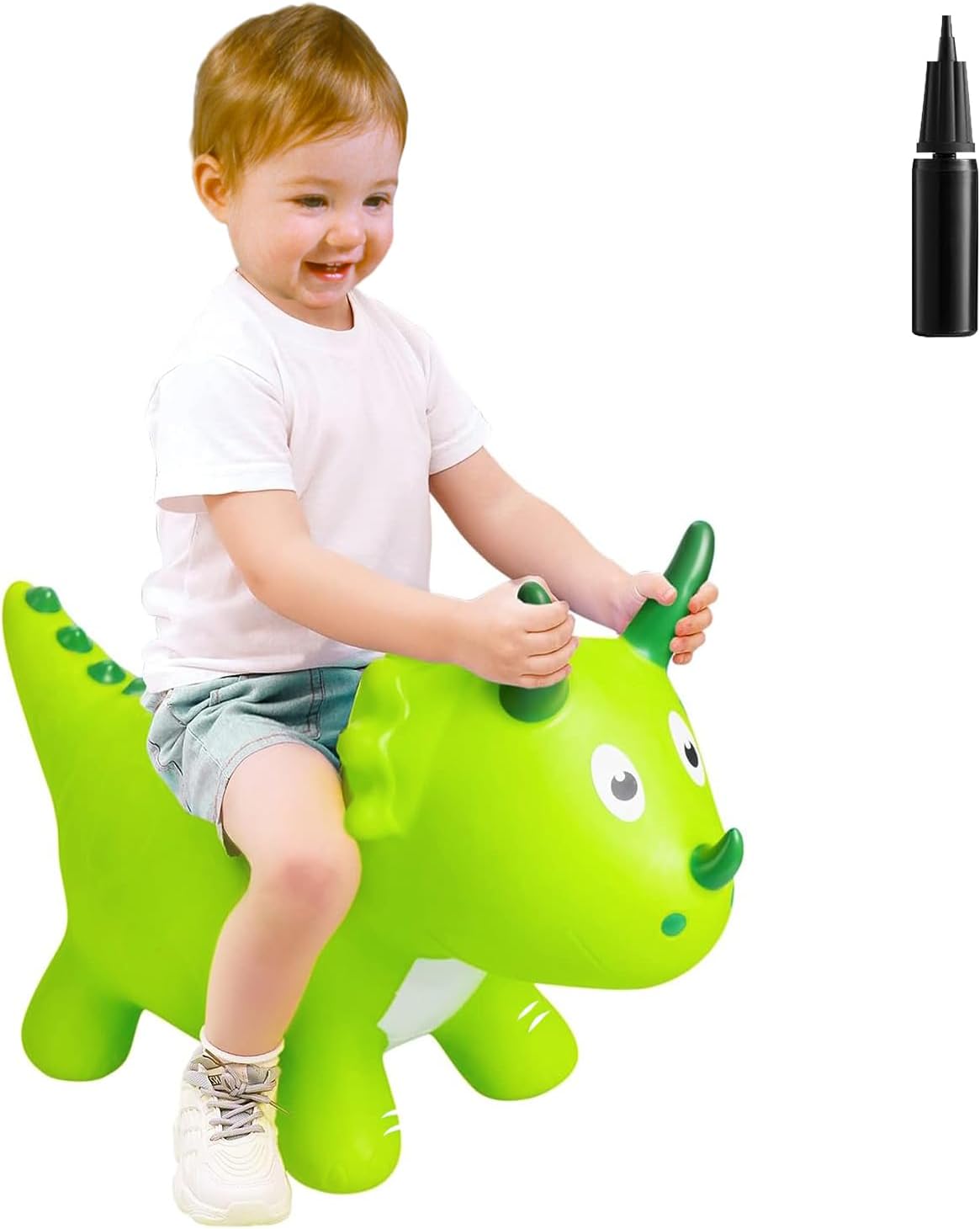 ZHUYNXIR Juguete inflable de dinosaurio animoso, juguete de dinosaurio saltador, juguete de salto favorito de los niños. Perfecto para cumpleaños,