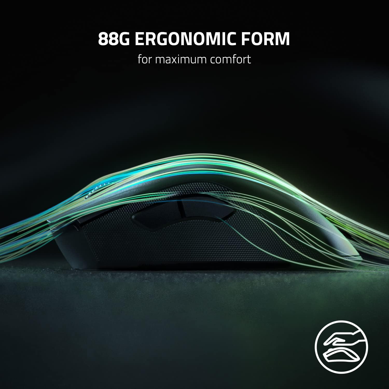 Razer Ratón inalámbrico DeathAdder V2 Pro para juegos sensor óptico de 20K DPI - 3 veces más rápido que el interruptor óptico mecánico - Iluminación Chroma RGB - 70 horas de duración de la batería - Ergonómico 3.10 oz - Genshin Impact Edition Colombia