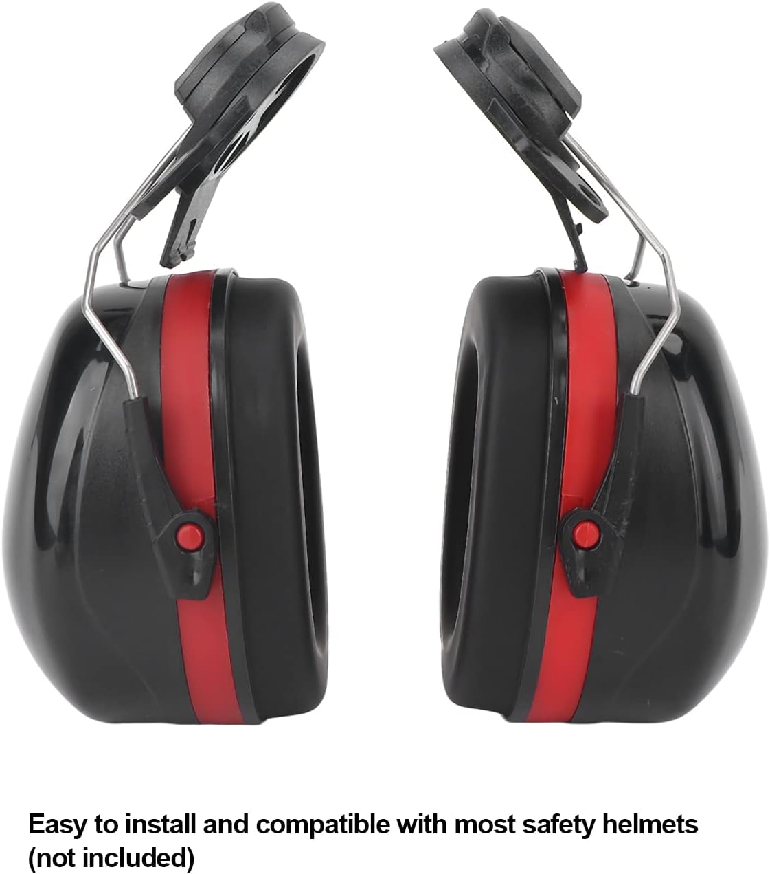 Orejera para casco, resistente a los impactos, sujeta firmemente la orejera del casco duro para trabajar la madera