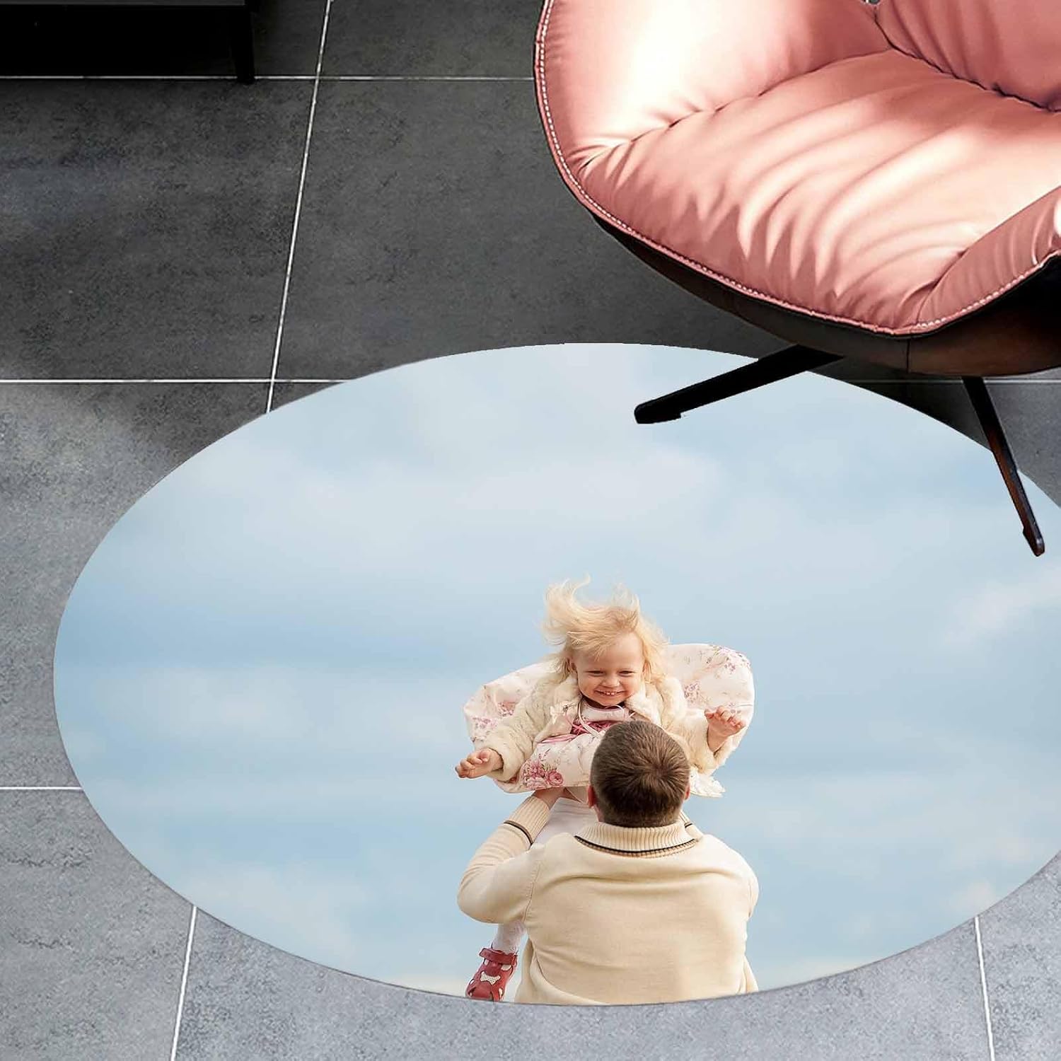 Alfombrillas personalizadas para silla de oficina para suelo de madera dura y azulejos, personalizadas con texto, foto, computadora, oficina,
