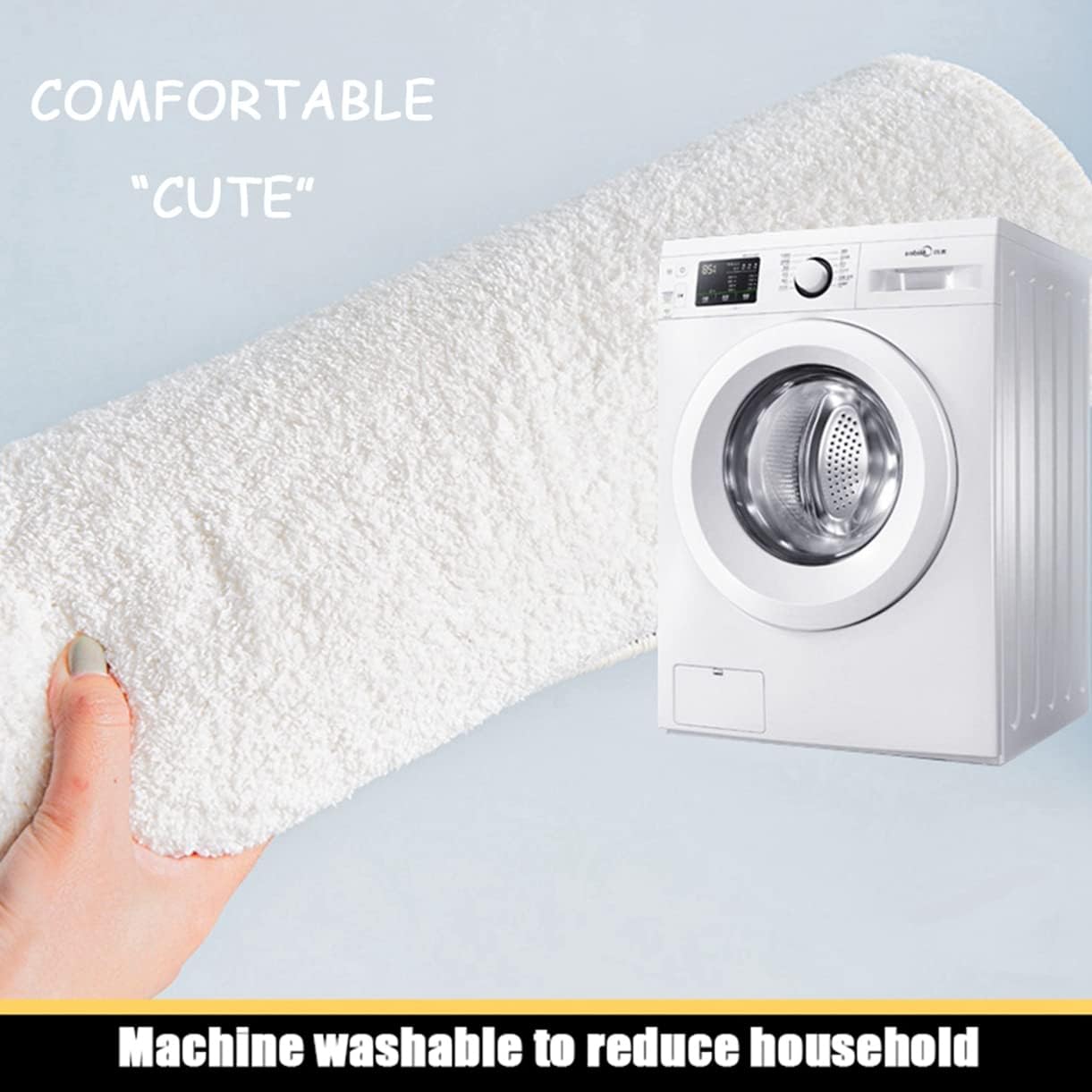 Tapetes de baño ultra suaves y acogedores de dibujos animados, tapete de baño para sala de estar, tapete de baño antideslizante para puerta de
