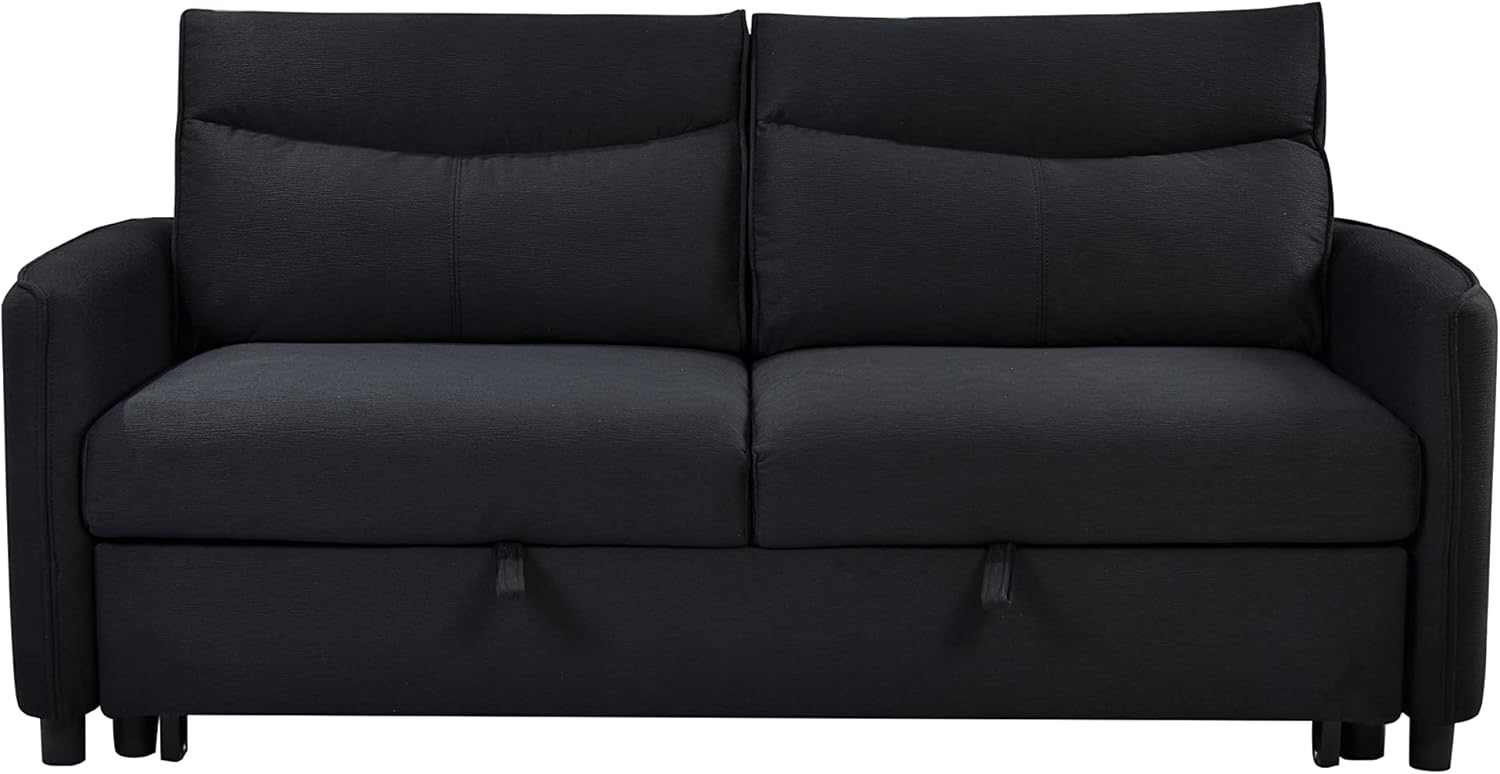 Eafurn Sofá biplaza futón con cama extraíble, tapizado 3 en 1, sofá cama convertible reclinable con respaldo ajustable, sofá cama Sofacama, tamaño