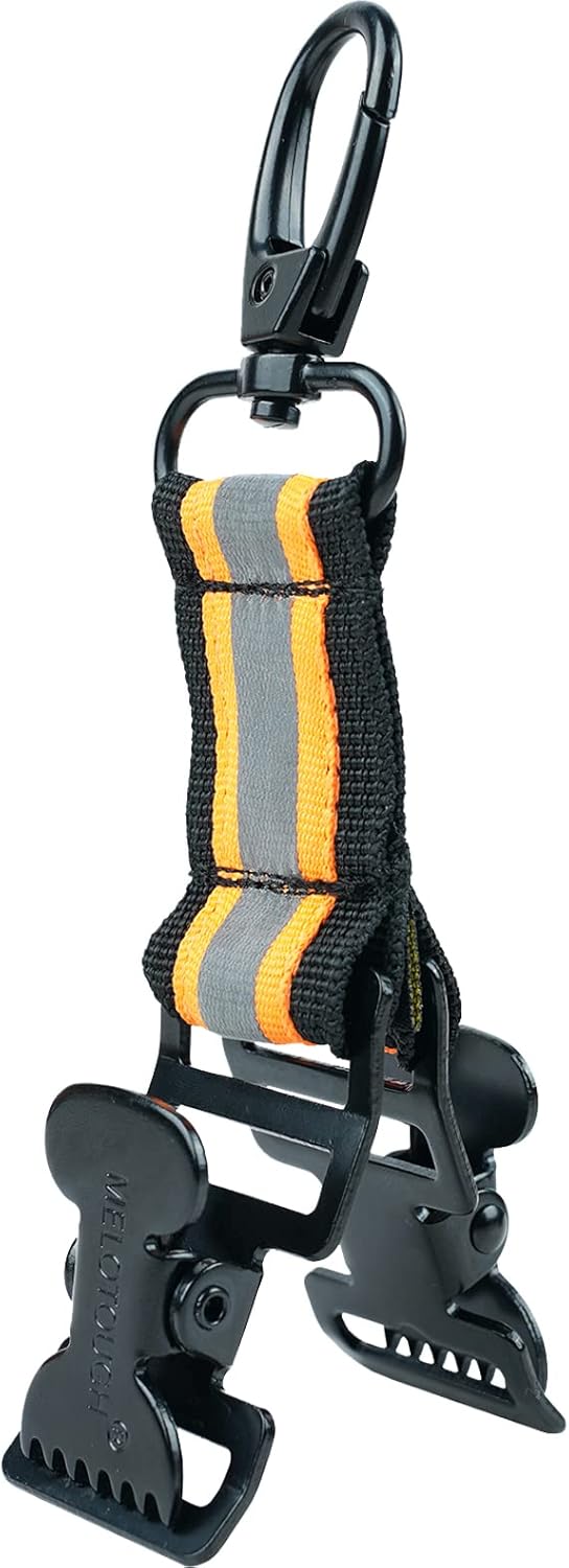 KUNN Correa de guante de bombero, clips de seguridad para el trabajo con clip de cocodrilo