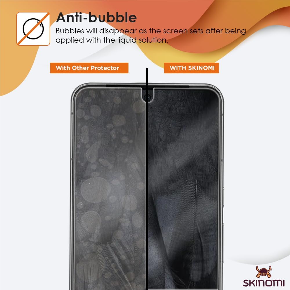 Skinomi Protector de pantalla compatible con Google Pixel 8 Pro (paquete de 2) Clear TechSkin TPU Anti-Bubble HD Film