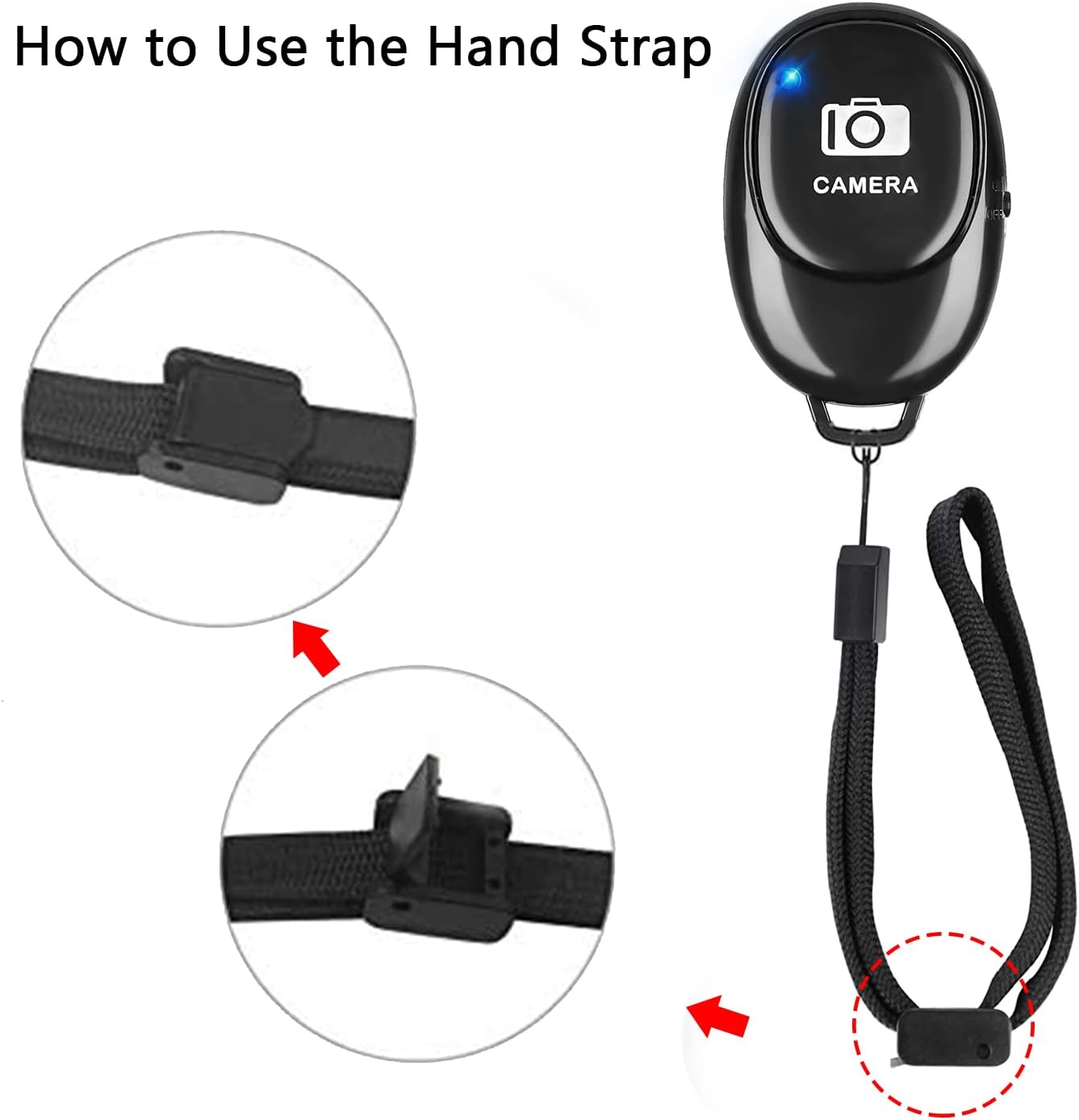 Control remoto para cámara de teléfono (paquete de 2) para fotos y videos, cámara inalámbrica con disparador remoto compatible con iPhoneteléfono