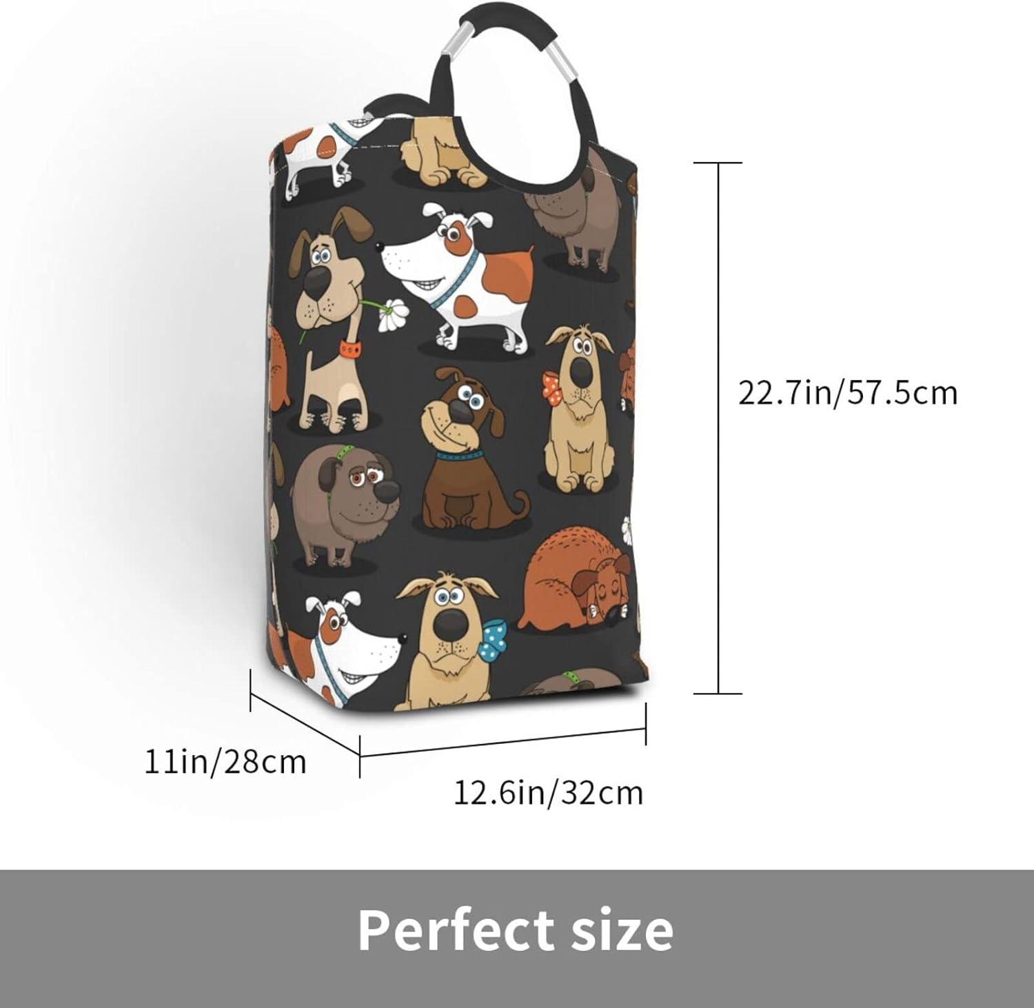 Bukoigo Cesto de ropa sucia grande para perro, impermeable, duradero, cesta de almacenamiento de ropa sucia, bolsa de lavado para mascotas para el