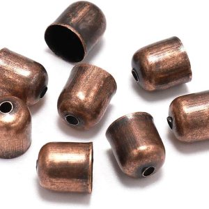 Cordones de cuero borla hebilla extremo extremo tapa 0.157-0.472in fibra de ante engarzados extremos perlas tapas de metal extremo tapa para joyería Cordones de cuero borla hebilla extremo extremo tapa 0.157-0.472in fibra de ante engarzados extremos perlas tapas de metal extremo tapa para joyería