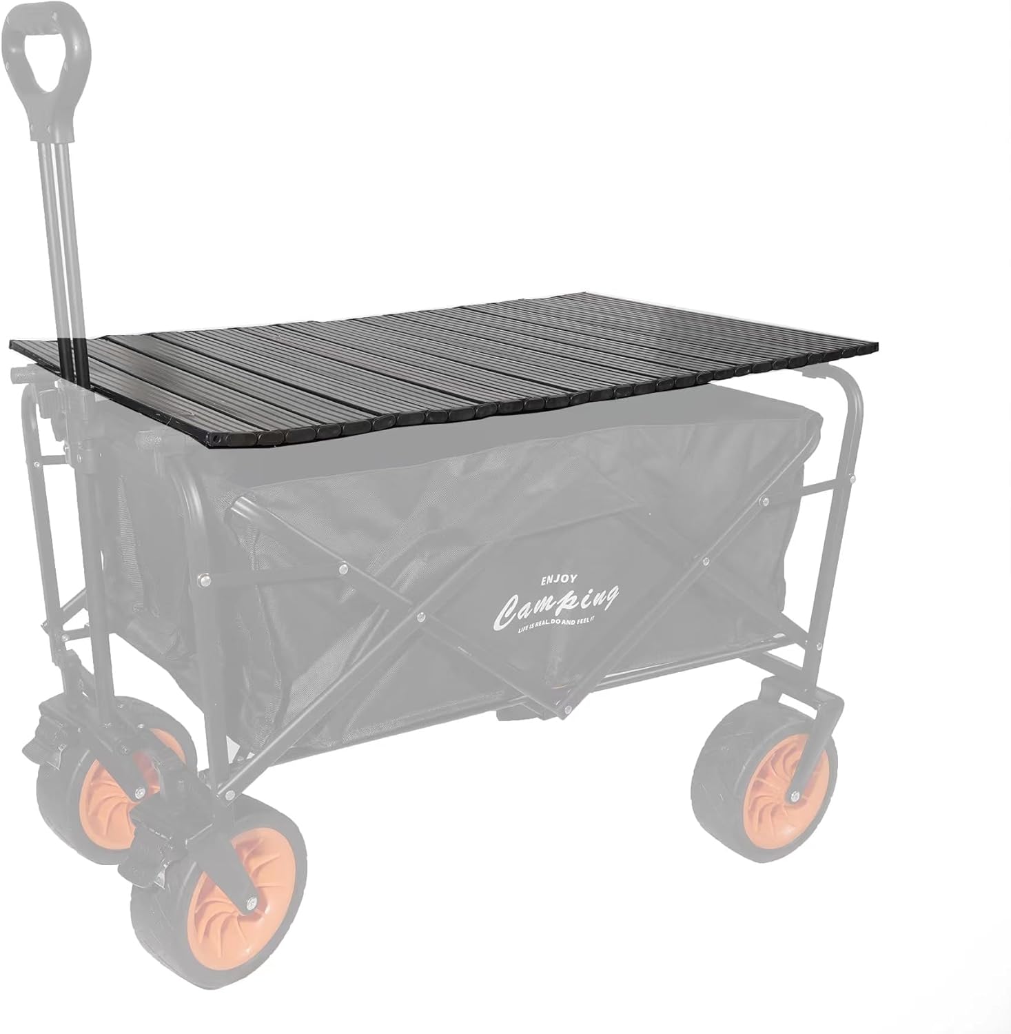 Tablero plegable de acero de aleación de aluminio para carrito de jardín, carrito plegable, tablero de metal plegable resistente para acampar al