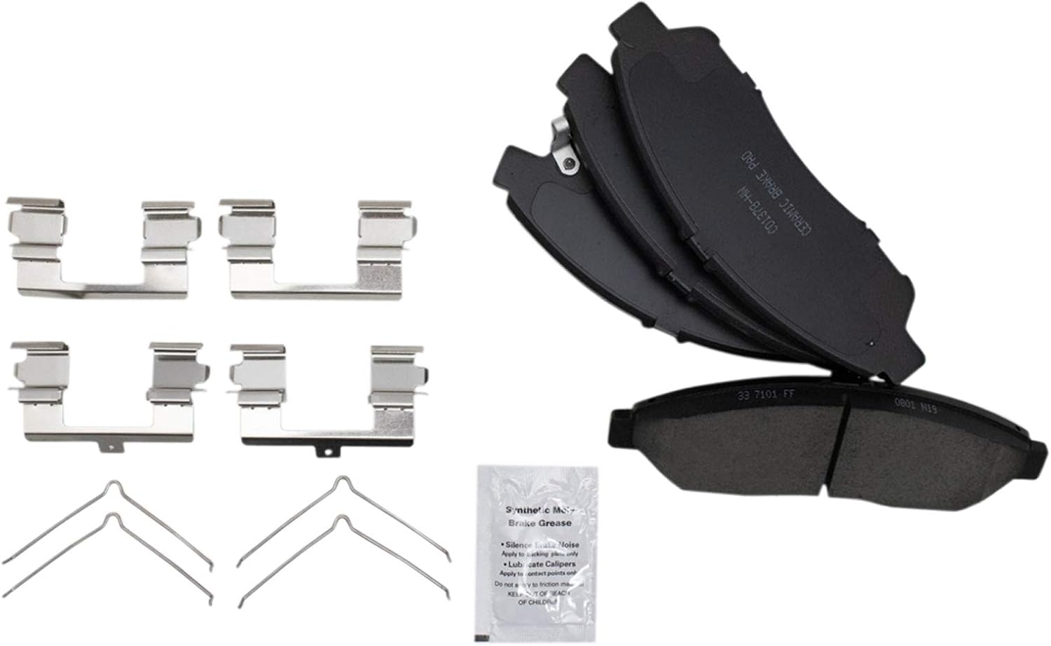 TRQ Pinzas de freno delanteras y rotores de cerámica compatibles con Honda Pilot 2009-2015