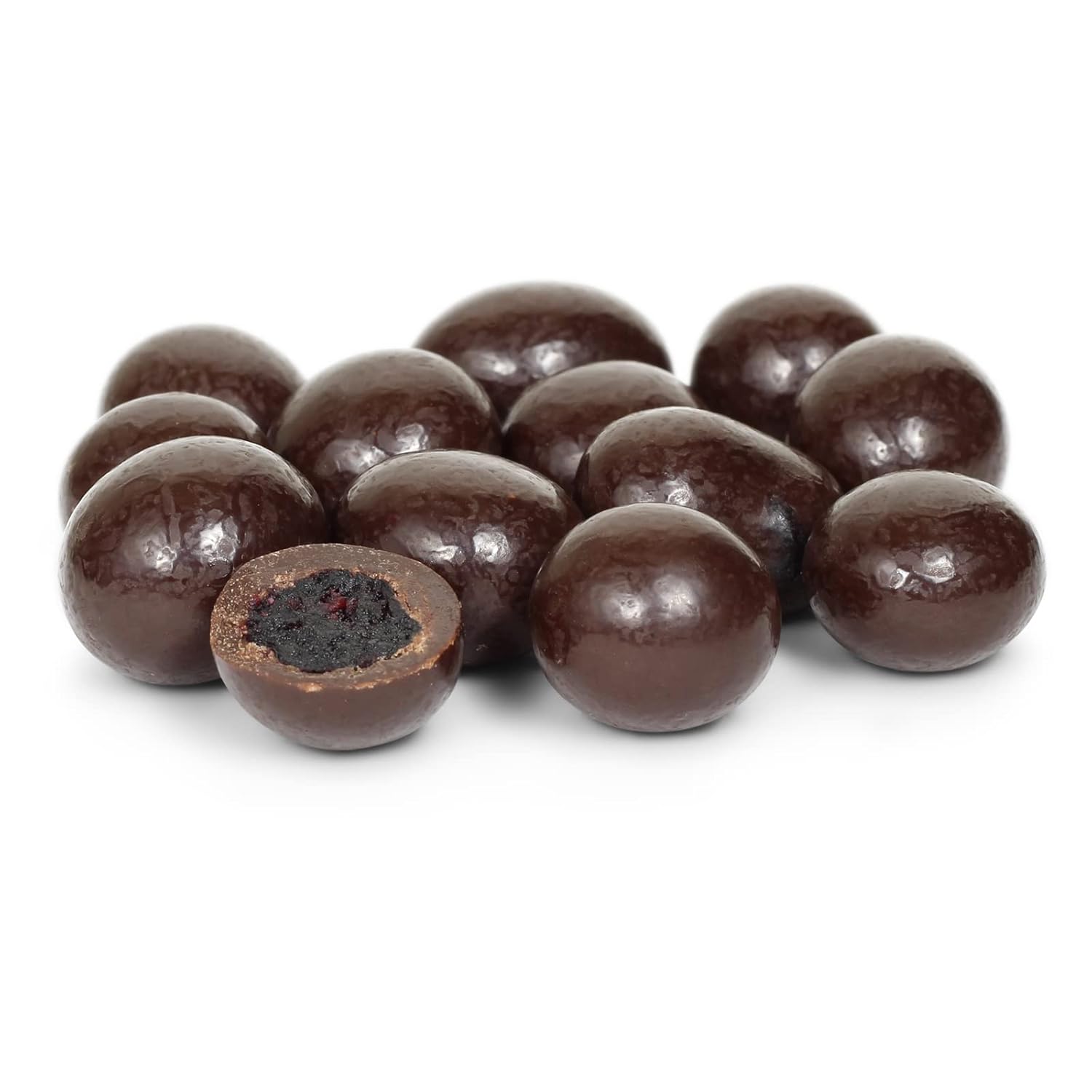 Arándanos gourmet de chocolate oscuro de It’s Delish, 3 libras a granel  Fruta cubierta de chocolate negro con arándanos secos reales  Snack Kosher