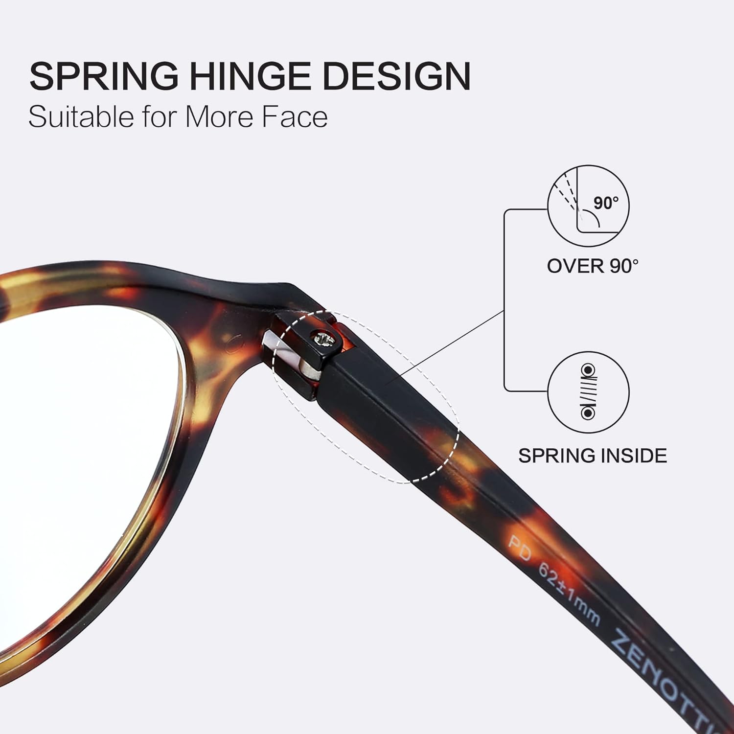 Zenottic – Lentes redondos con diseño de bloqueo de luz azul para lectura para hombres y mujeres