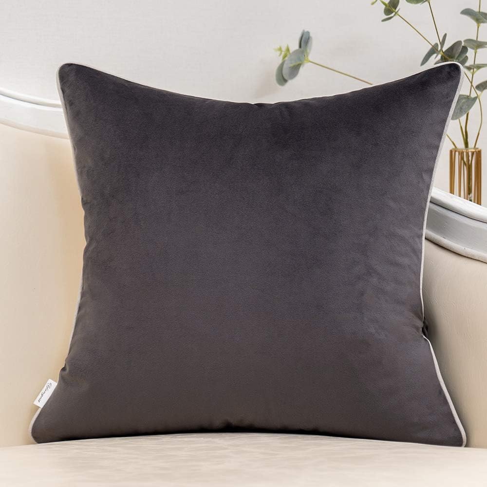 Yangest – Funda de cojín de terciopelo con rayas doradas, moderna, de lujo, ideal para sofá, dormitorio, sala de estar y decoración del hogar.