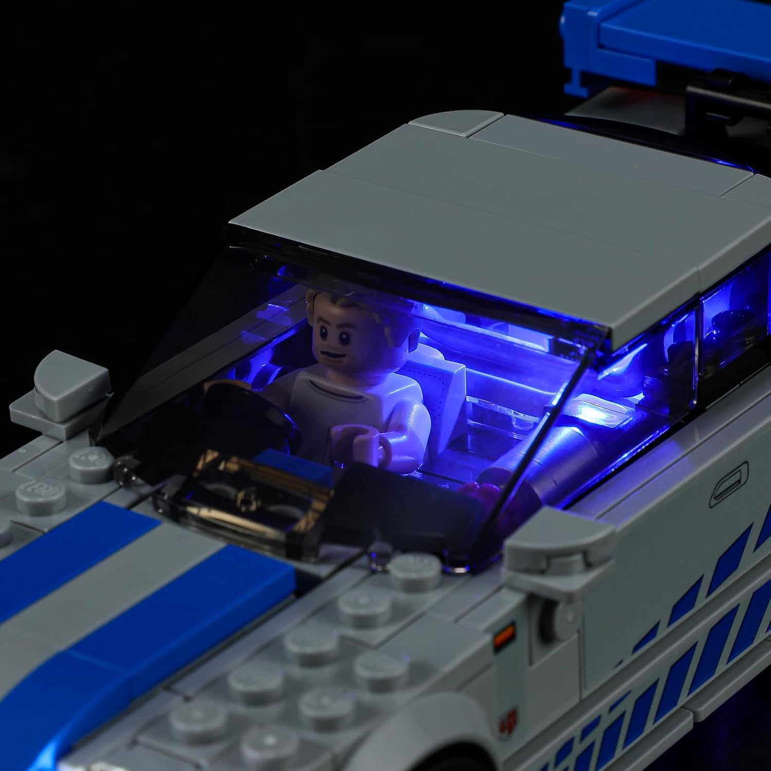 Kit de iluminación LED para Speed Champions 2 Fast 2 Furious Nissan Skyline GT-R (R34), compatible con el modelo LEGO-76917 Building Block, modelo