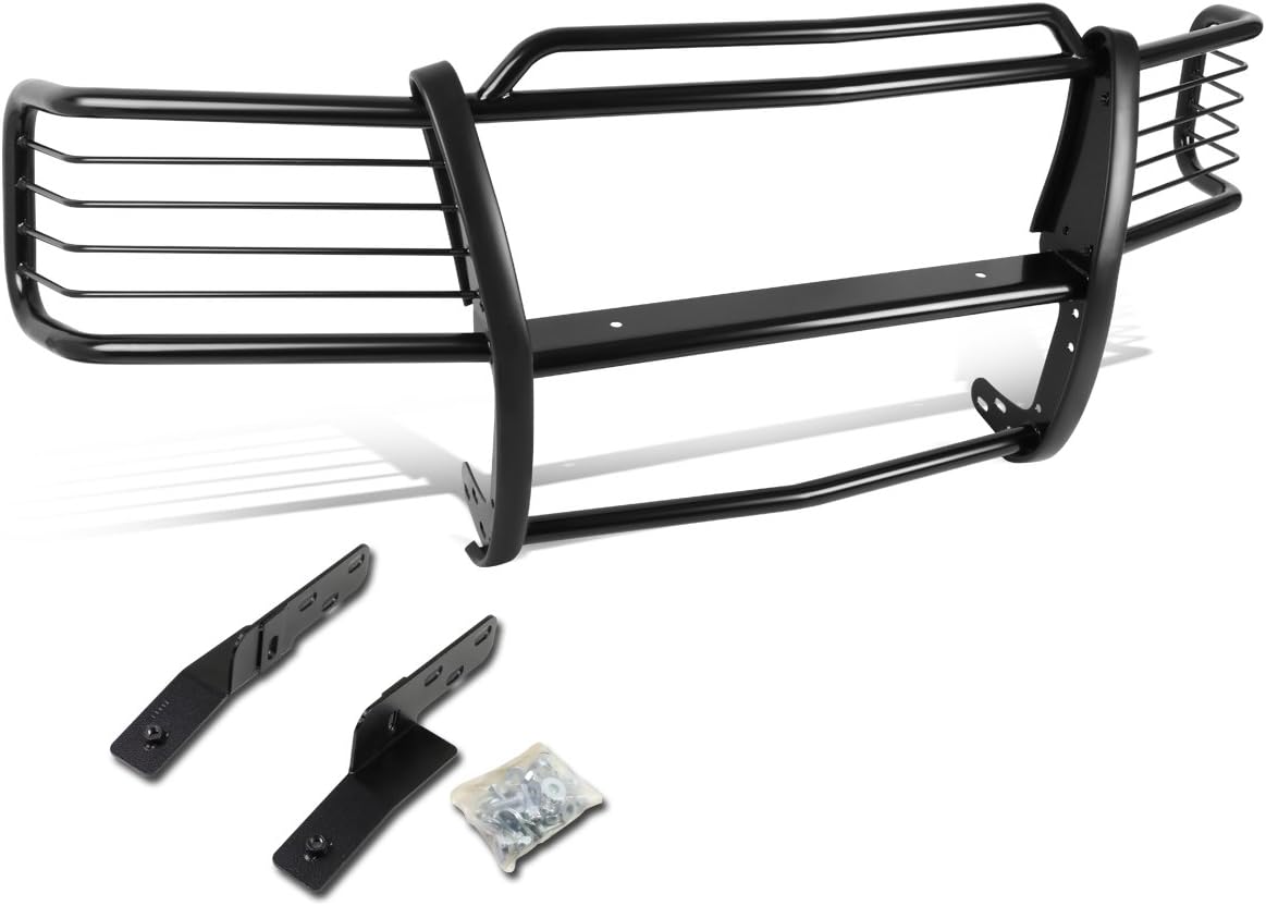 DNA Motoring GRILL-G-008-BK – Protector de rejilla para cepillo de parachoques delantero, compatible con 00-02 SilveradoSierra 2500HD 3500HD