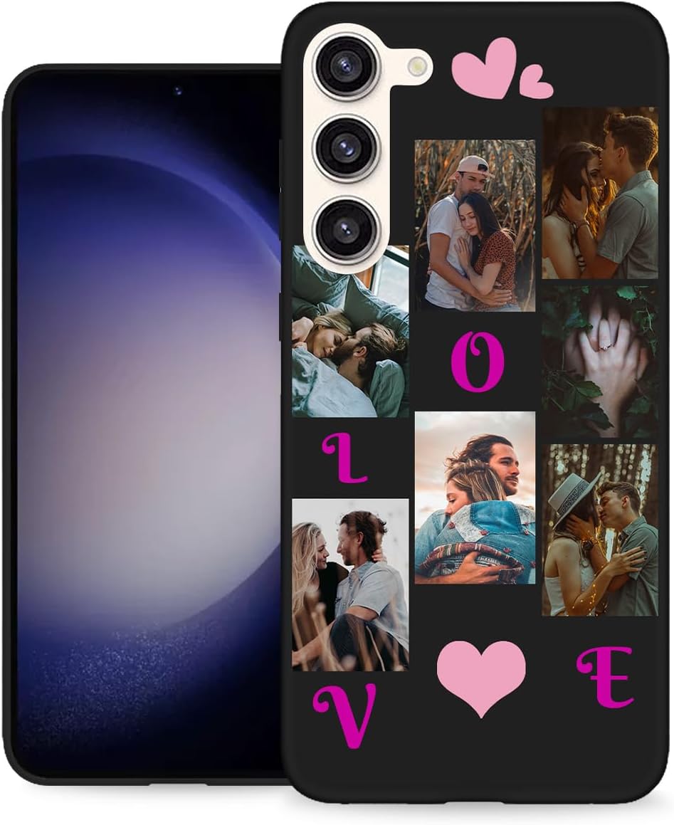 Funda con foto personalizada para Samsung Galaxy S23 Plus con nombre de logotipo de imagen, texto y logotipo, protector suave para S 23+ 23plus,