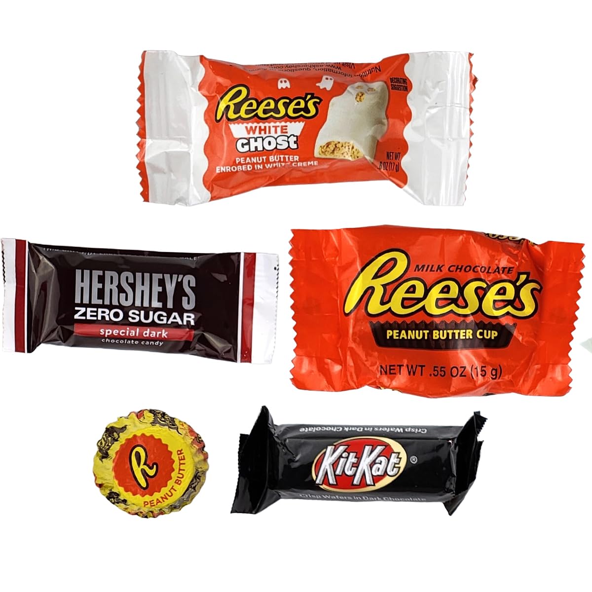Mezcla de chocolate, tamaño divertido, caramelos navideños envueltos individualmente a granel con populares surtidos de dulces de chocolate, Kit Kat