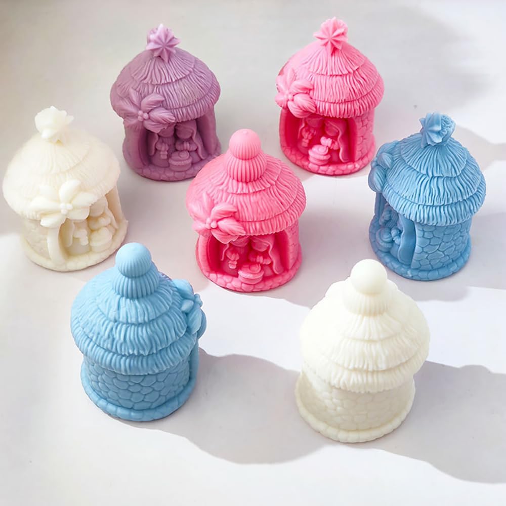 Molde de silicona religioso de Jesús Natividad de la Santa Familia para suministros de fabricación de velas, molde de vela de Jesús Virgen María,