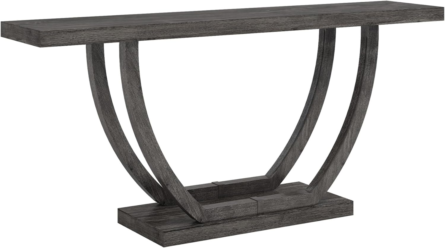 Tribesigns Mesa de entrada de consola Farmhouse Mesa de consola de madera resistente de 63 pulgadas para entrada, mesa de sofá estrecha y larga con