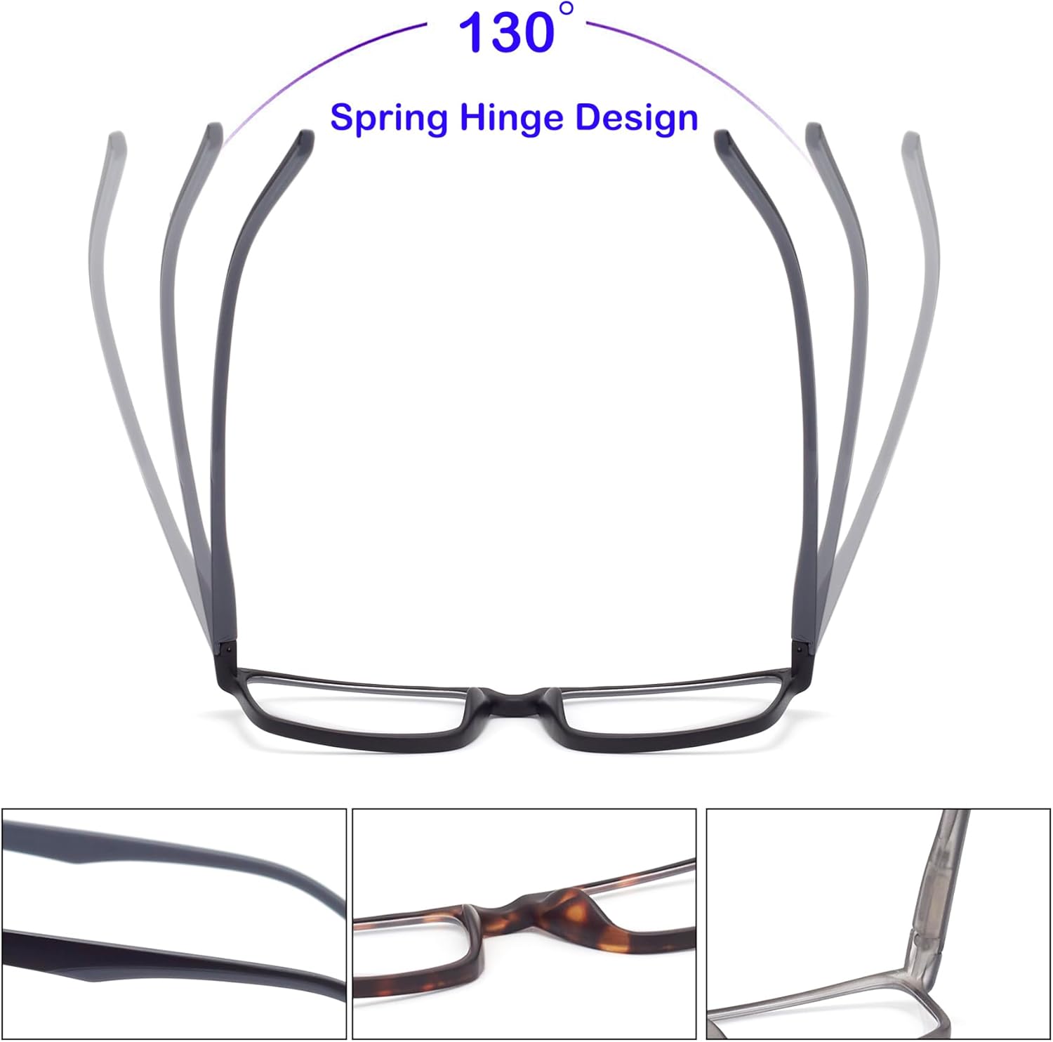 Muchos tipos de lentes de lectura para hombres y mujeres, lector de bisagra de resorte, bloqueo de luz azul o lente transparente para S___