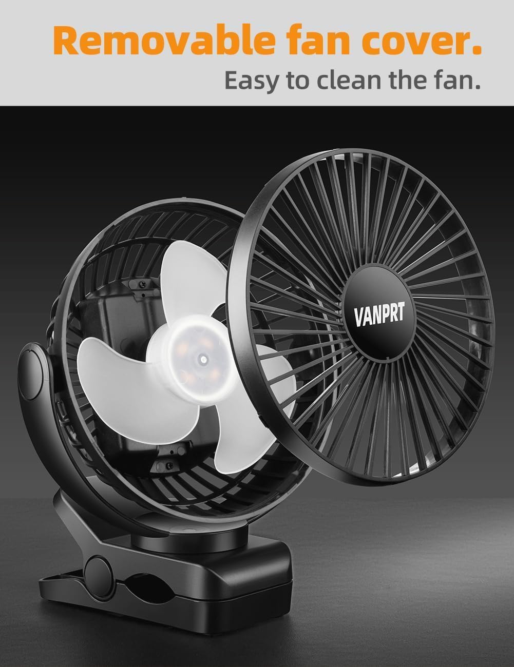 VANPRT Ventilador de escritorio alimentado por USB de 6 pulgadas, pequeño pero potente, ventilador de oficina, ventilador personal, ventilador