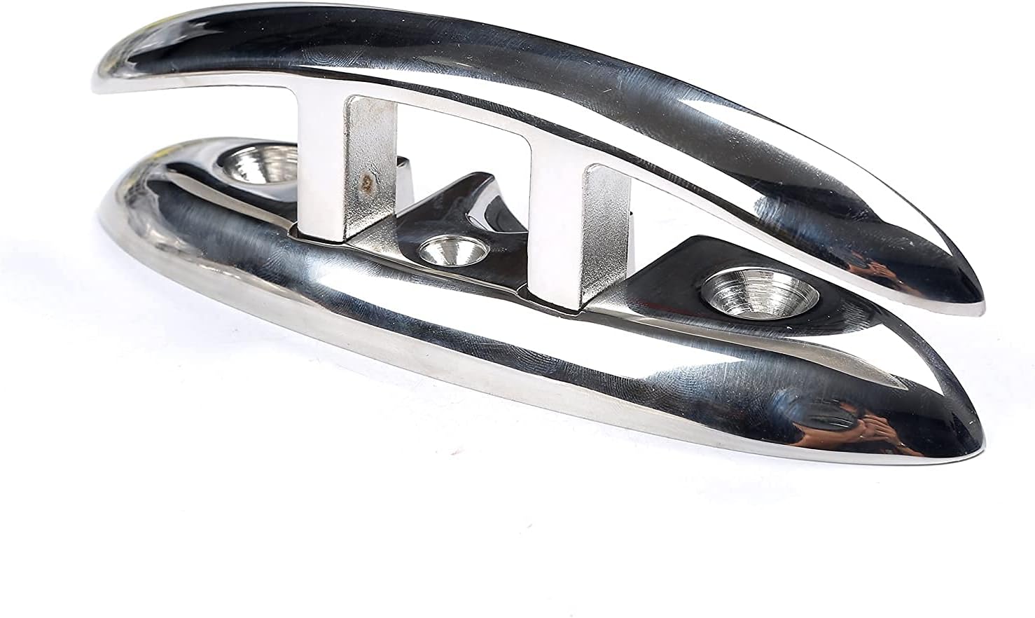 ISURE MARINE Boat Folding Cleat 6″ Flip-up Heavy Dock Cleat Marine Grade 316 Stainless Steel