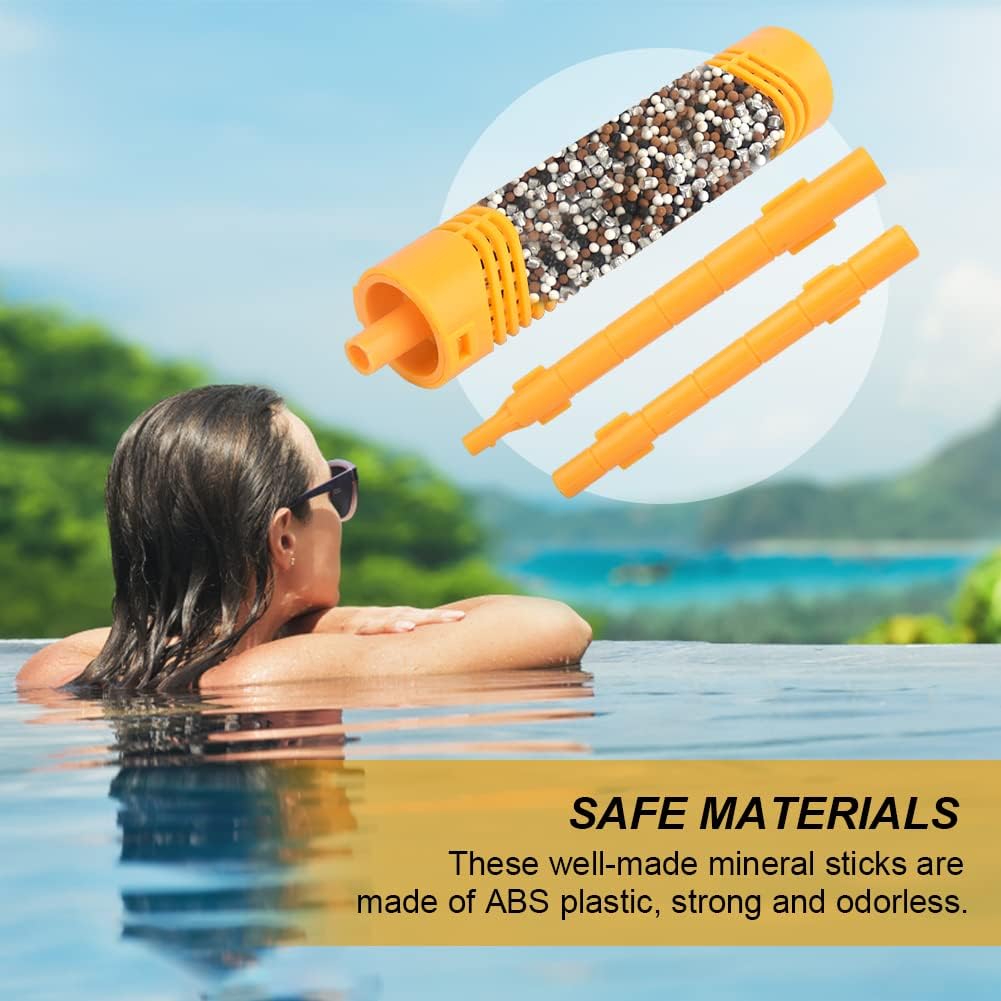 Piezas de barra mineral de spa, barra mineral con filtro de spa para bañera de hidromasaje, dura 4 meses, barra mineral para piscina para filtro de