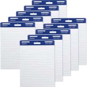 Comix Almohadilla de caballete adhesivo forrada, papel de 25 x 30 pulgadas para profesores, papel de caballete autoadhesivo grande, 30 hojasbloc, 10 Comix Almohadilla de caballete adhesivo forrada, papel de 25 x 30 pulgadas para profesores, papel de caballete autoadhesivo grande, 30 hojasbloc, 10