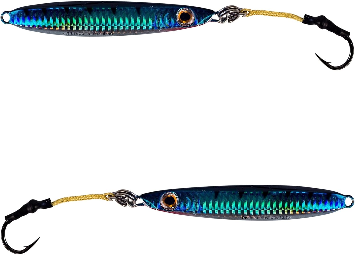 Palomar Fishing x6 Jigs Ocean Side Flat Side – 7.8 oz (7.8 oz) Señuelos verticales rápidos de caída profunda  Anillo de propietario de ganchos
