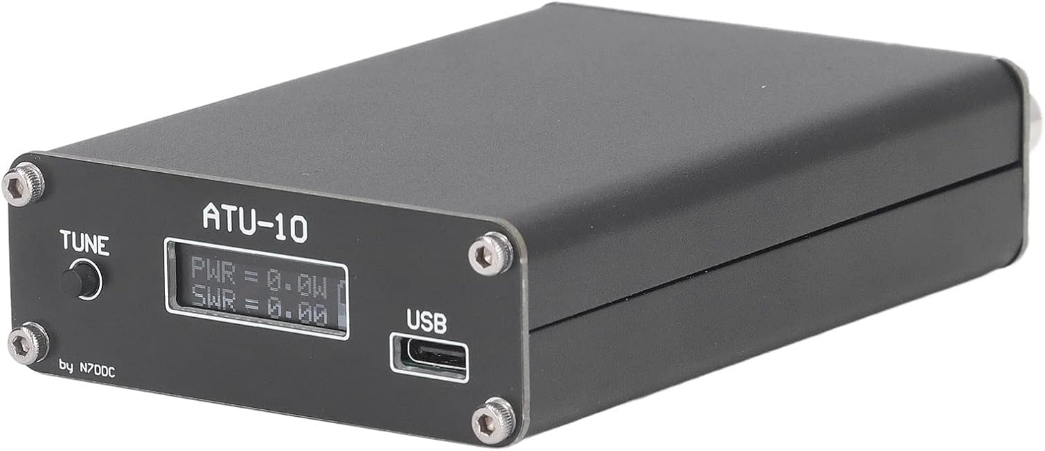 ATU10 QRP Sintonizador automático de antena con conector BNC 0.91 pulgadas Sintonizador de radio con conexión estable
