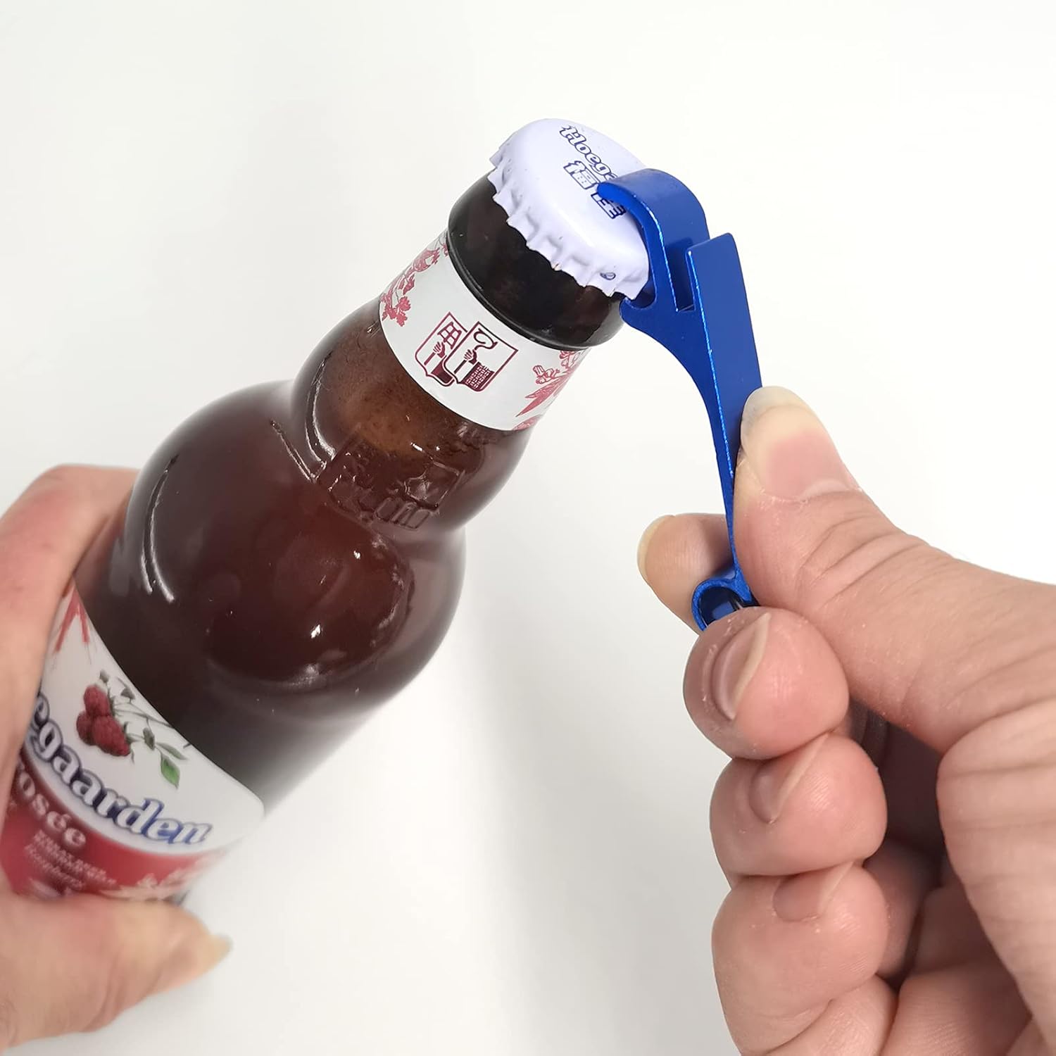 8 llaveros para abridor de botellas, pequeño abridor de botellas de cerveza para cocina, restaurante o bar, 4 colores