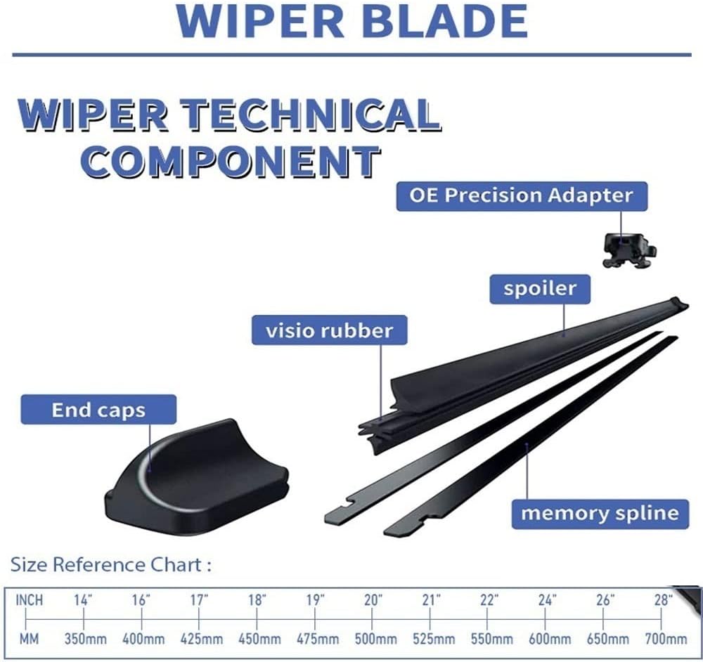 Escobillas de limpiaparabrisas compatibles con Mercedes Benz Clase C W205 S205 2015-2021, accesorios de automóvil, C-Klasse C180 C200 C220 C250 2x