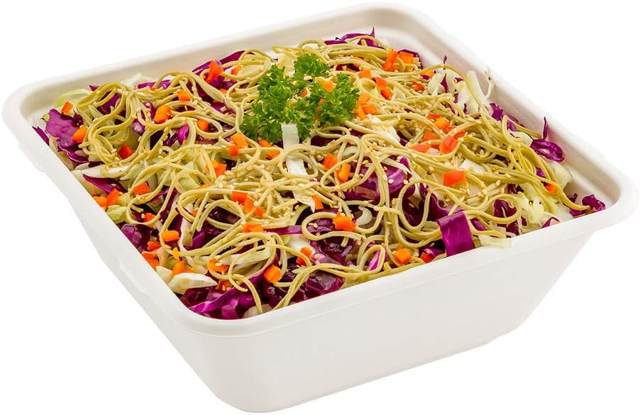 Restaurantware Pulp Tek – Cuencos desechables grandes de 160 onzas, 100 cuencos de bagazo compostables, resistentes a la grasa, aptos para