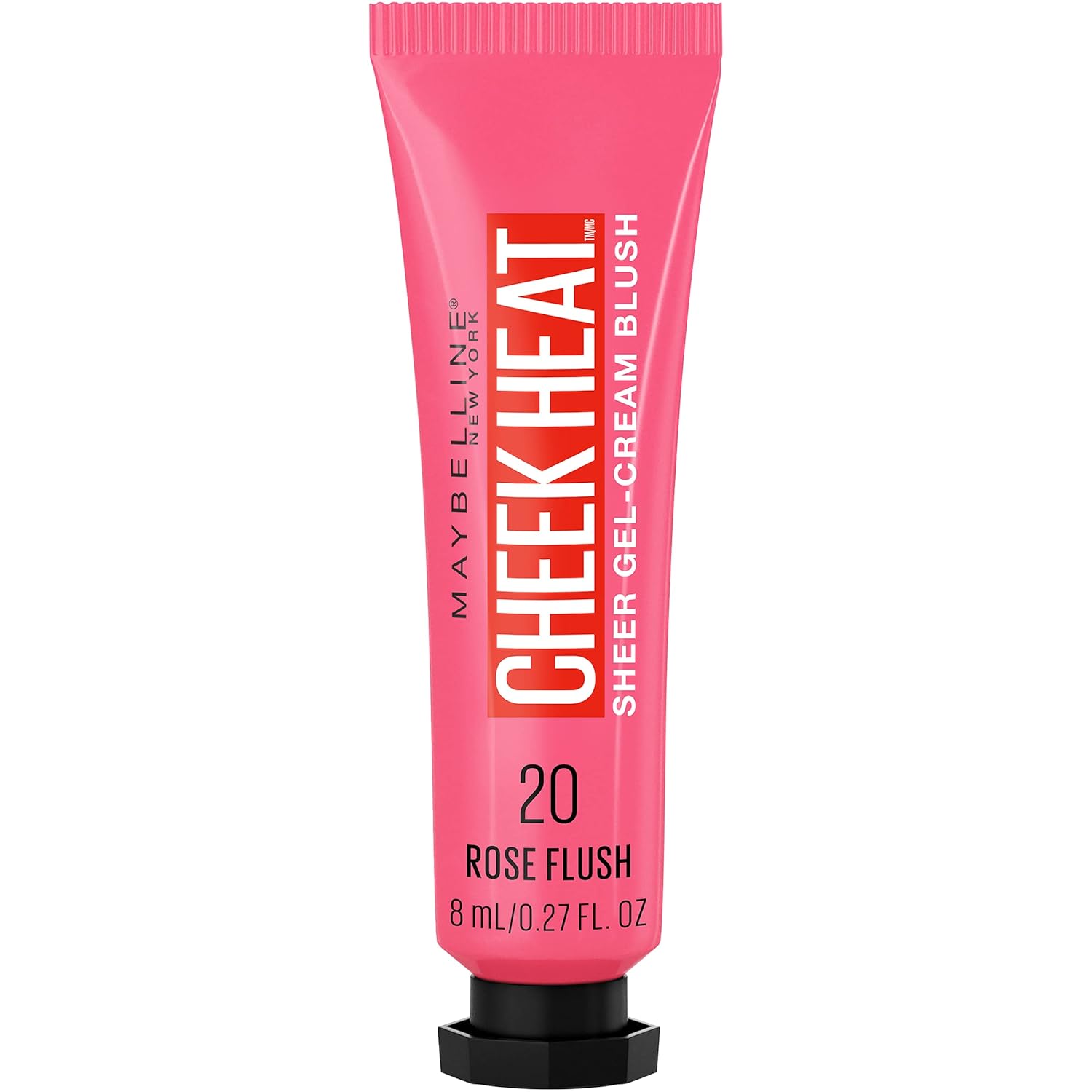 Maybelline Cheek Heat Gel-Cream Blush Makeup, lightweight, Breathable Feel, Sheer Flush Of Color, Natural-Looking, Dewy Finish, Oil-Free, Rose