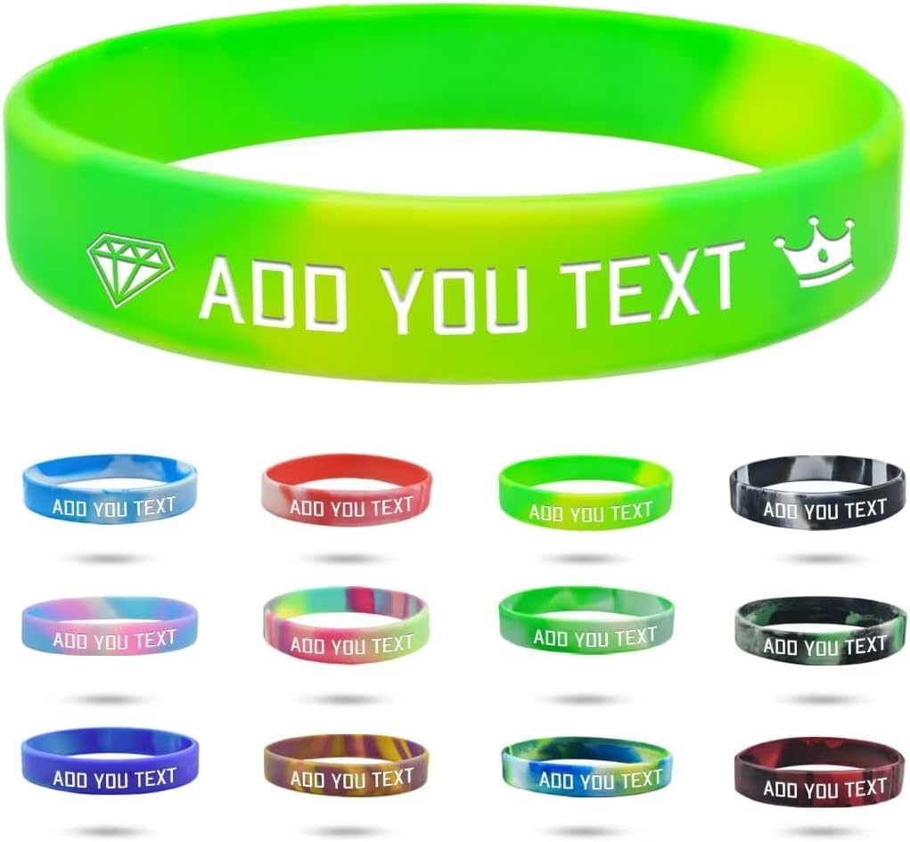Pulsera de goma grabada personalizada a granel, pulseras de silicona personalizadas para hombres, pulseras de silicona personalizadas para regalos