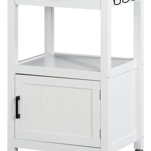 Nova Microdermabrasion Isla de cocina rodante con gabinete de una sola puerta, carrito de cocina con ruedas giratorias con estante de Nova Microdermabrasion Isla de cocina rodante con gabinete de una sola puerta, carrito de cocina con ruedas giratorias con estante de