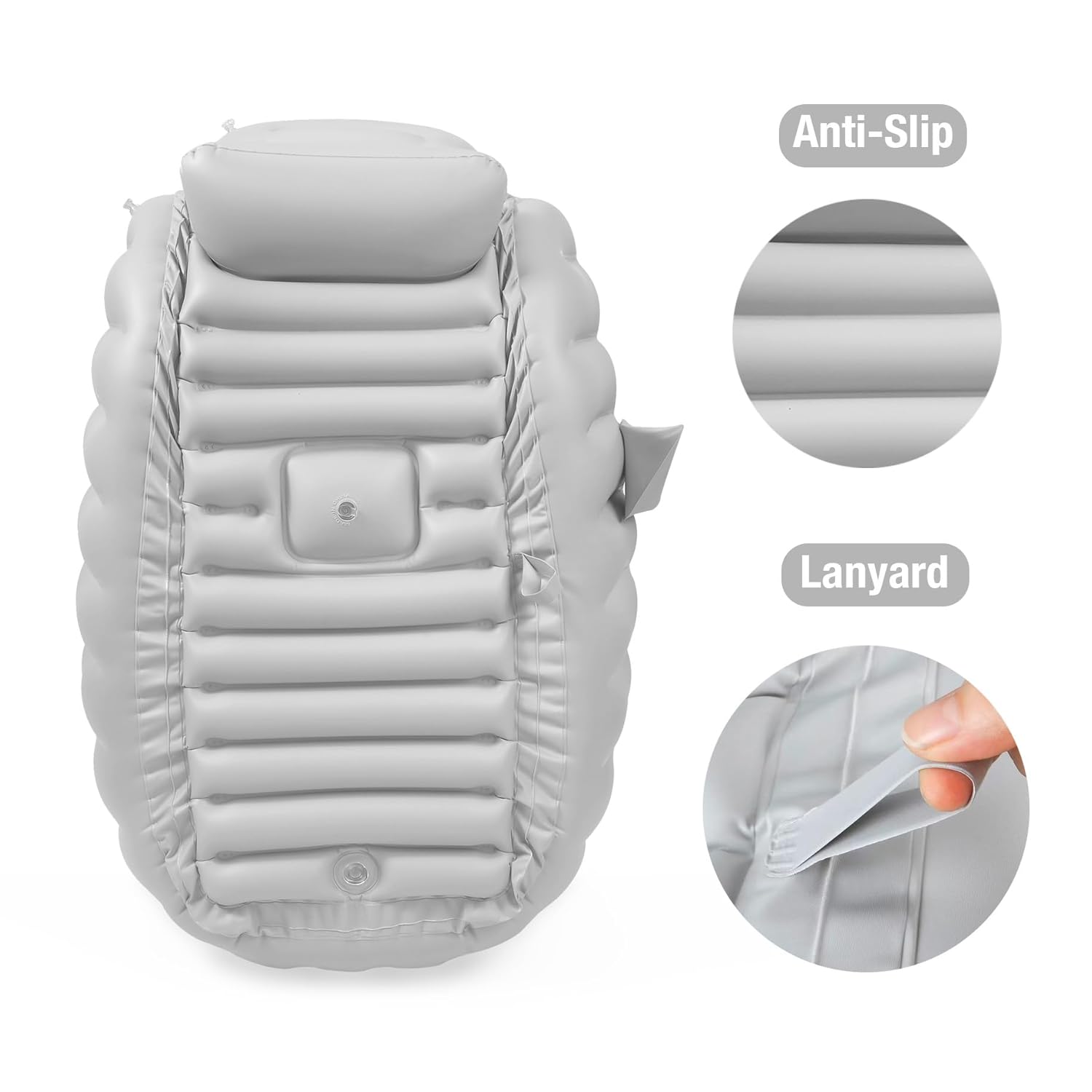 PandaEar Bañera inflable para bebé para ducha, bañera portátil plegable para niños, bañera de bebé de 6 a 12 meses, bañera de viaje para bebé,
