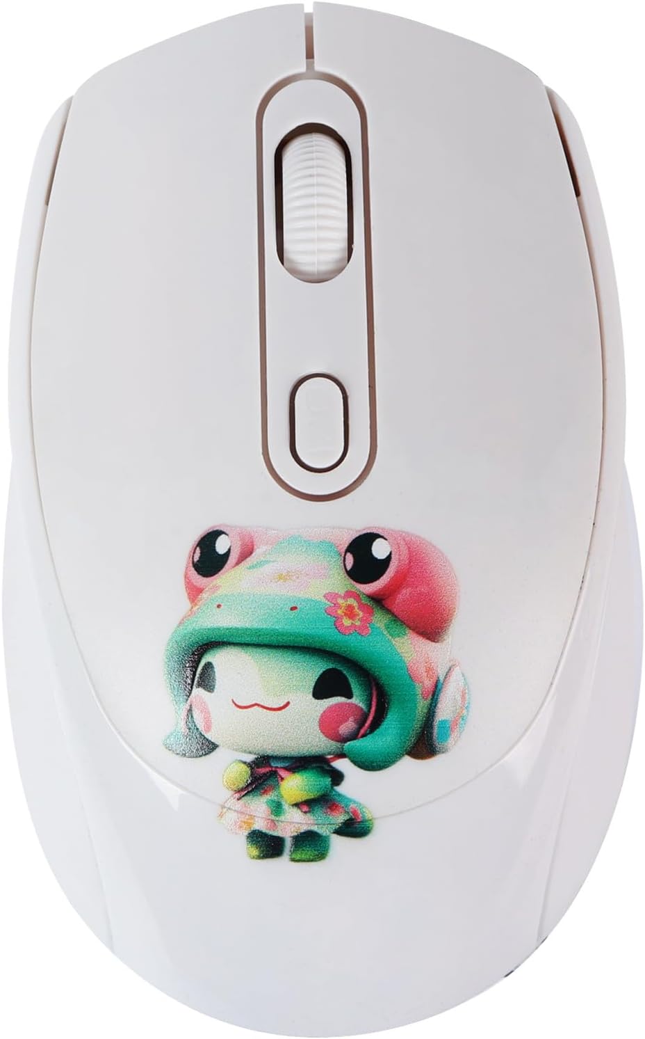 Lindo mouse inalámbrico, 2.4G silencioso portátil inalámbrico con receptor USB, mouse inalámbrico Kawaii para laptop, Chromebook, PC, portátil,
