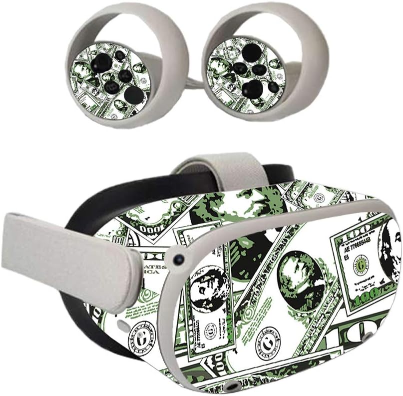 Mighty Skins Skin compatible con Oculus Quest 2  Phat Cash  Funda protectora de vinilo duradera y única  Fácil de aplicar, quitar y cambiar de