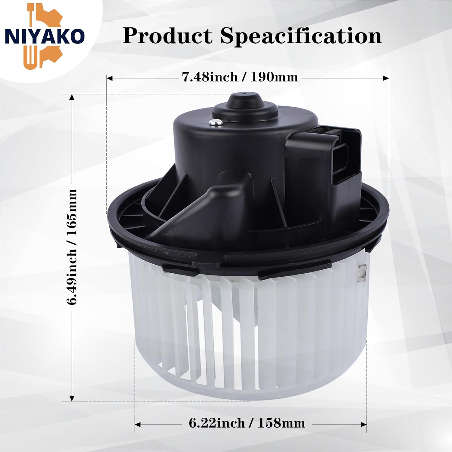 Reemplazo del motor del ventilador del calentador de CA # 15-81683 22741027 20760618 700164 compatible con Chevy GMC Silverado Yukon