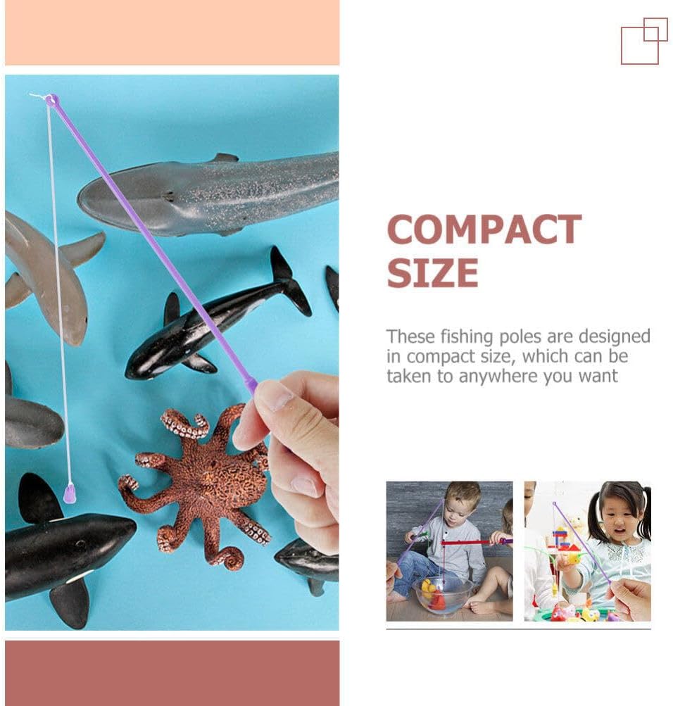 30 Uds bastones de pesca magnéticos juego de pesca juguete pesca caña de pescar caña de pescar postes magnéticos obras piscina bañera juguetes para