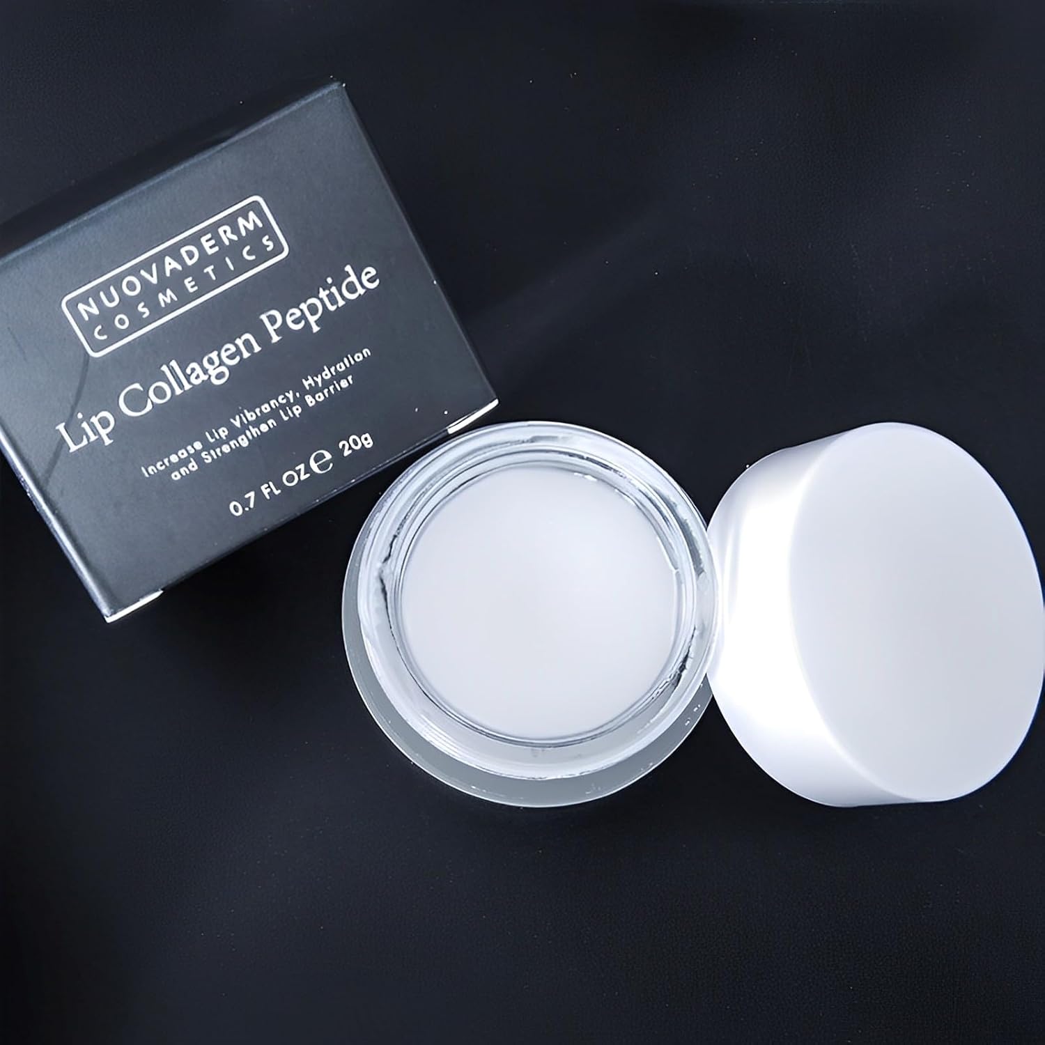 Péptidos de colágeno labial  Bálsamo vegano para rellenar los labios, mascarilla hidratante para labios, mositurizador labial, suaviza las líneas,
