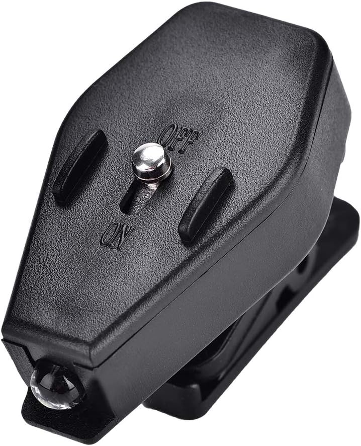 VGEBY 1 par de luz de lectura para gafas, clip de luz LED con clip de luz para anteojos de luz linterna de lectura lámpara de noche